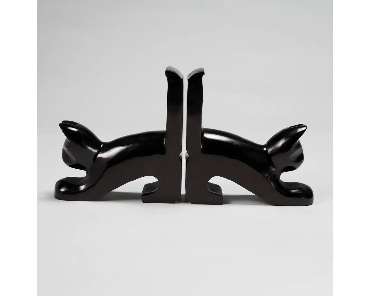 Playful Cat Bookends for Bookshelves - Cute Decorative Book Holder for Home & Office - Perfect for Organizing Books, Decorating Desks, and Adding Fun to Your Space