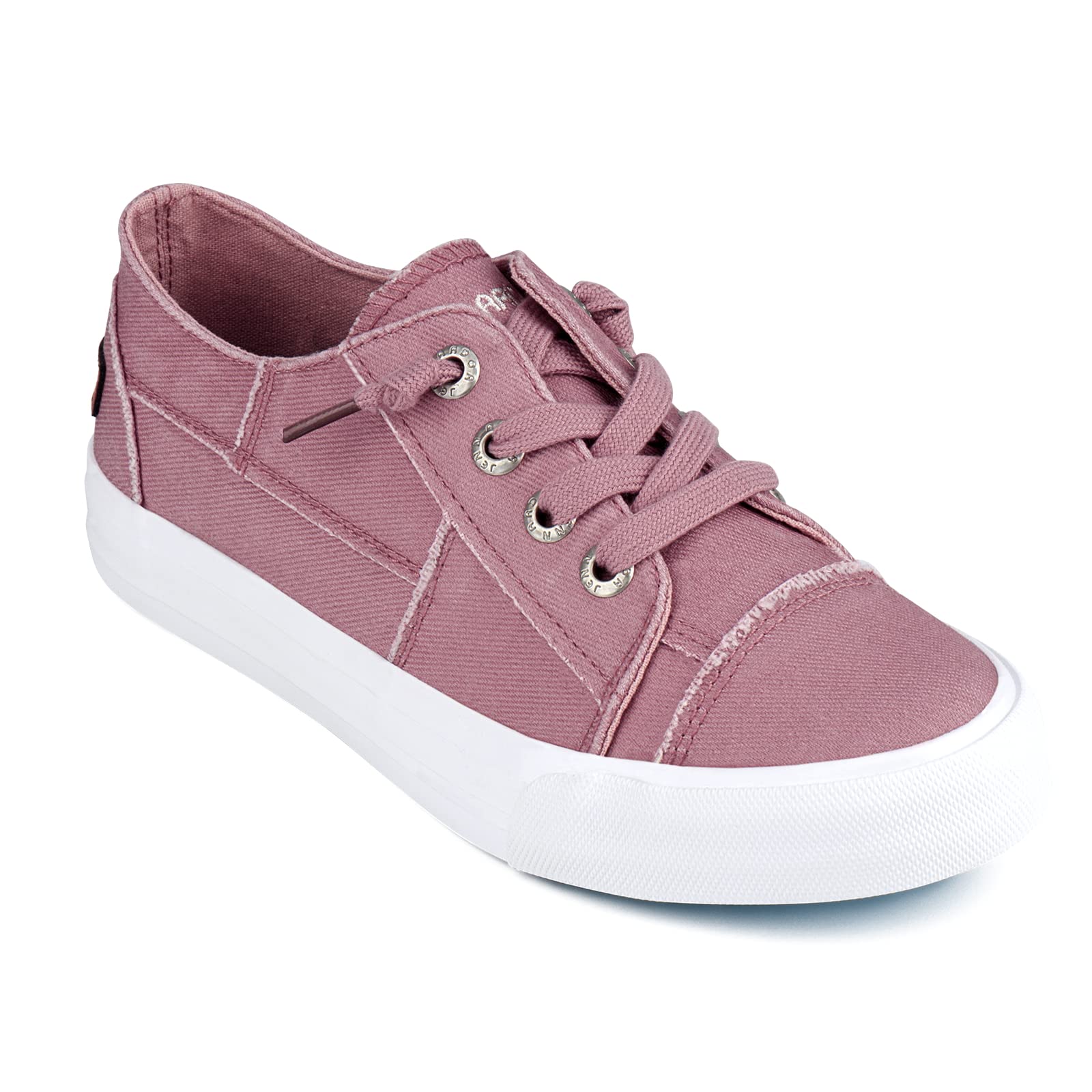 JENN ARDOR Women's Slip On Canvas Sneakers - Low Top Comfortable Walking Shoes for Casual Outfits & Everyday Wear