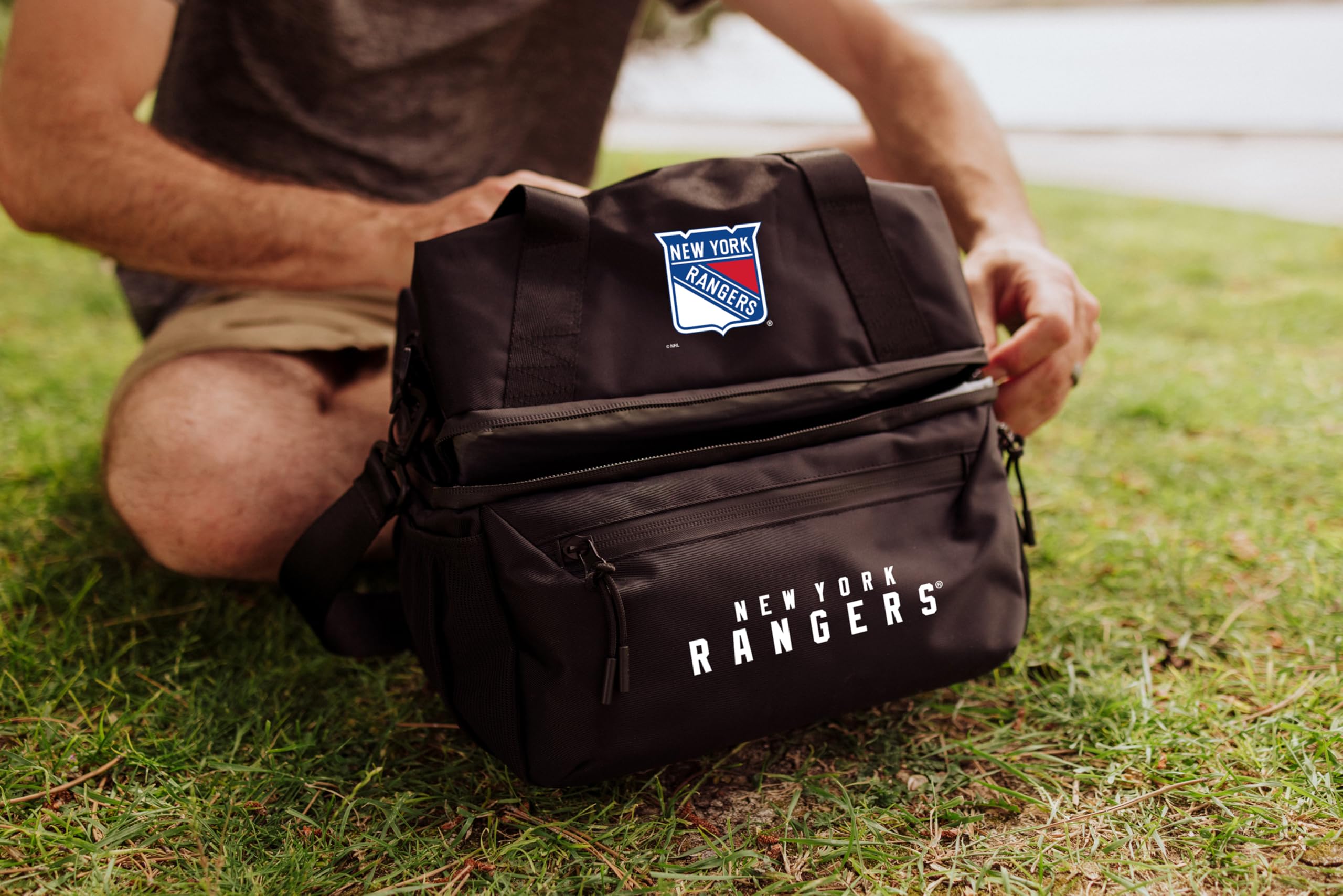PICNIC TIME NHL Tarana Insulated Lunch Bag Cooler with Utensils - Eco-Friendly Recycled Material Lunch Box & Picnic Set - Perfect for Work, School, Outdoor Adventures & Picnics