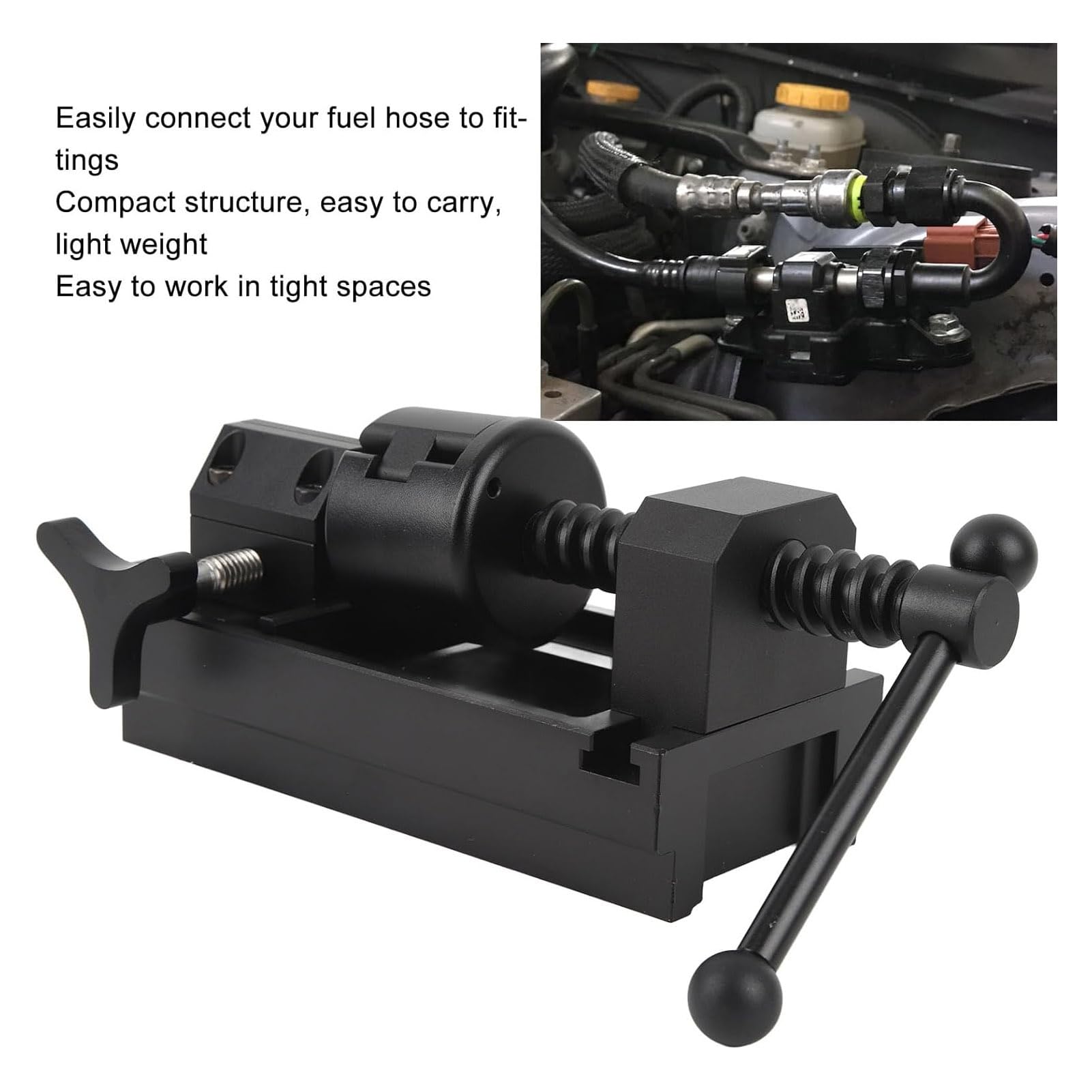 **Fuel Line Fittings Installation Tool Kit - 4AN 6AN 8AN 10AN 12AN Bracket Hose Oil Cooling Pipe Connector - Aluminum Alloy, Compact & Lightweight - Easy to Use for Vice & DIY Automotive Repairs - Perfect for Fuel System Upgrades, Racing Cars & Performance Tuning**