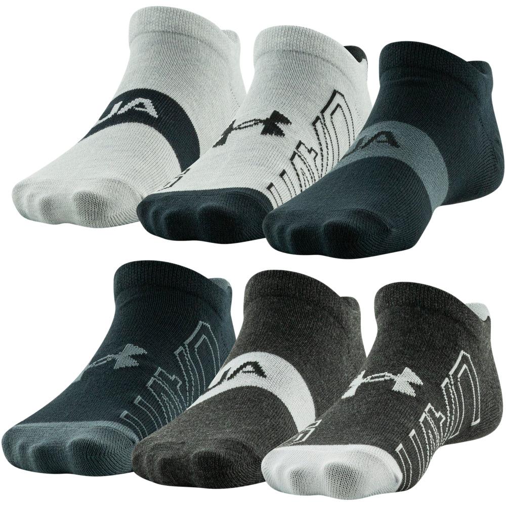 Under Armour Youth Essential Lite Low Cut Socks 6-Pack for Boys - Breathable & Comfortable Athletic Socks for Sports, School & Everyday Wear
