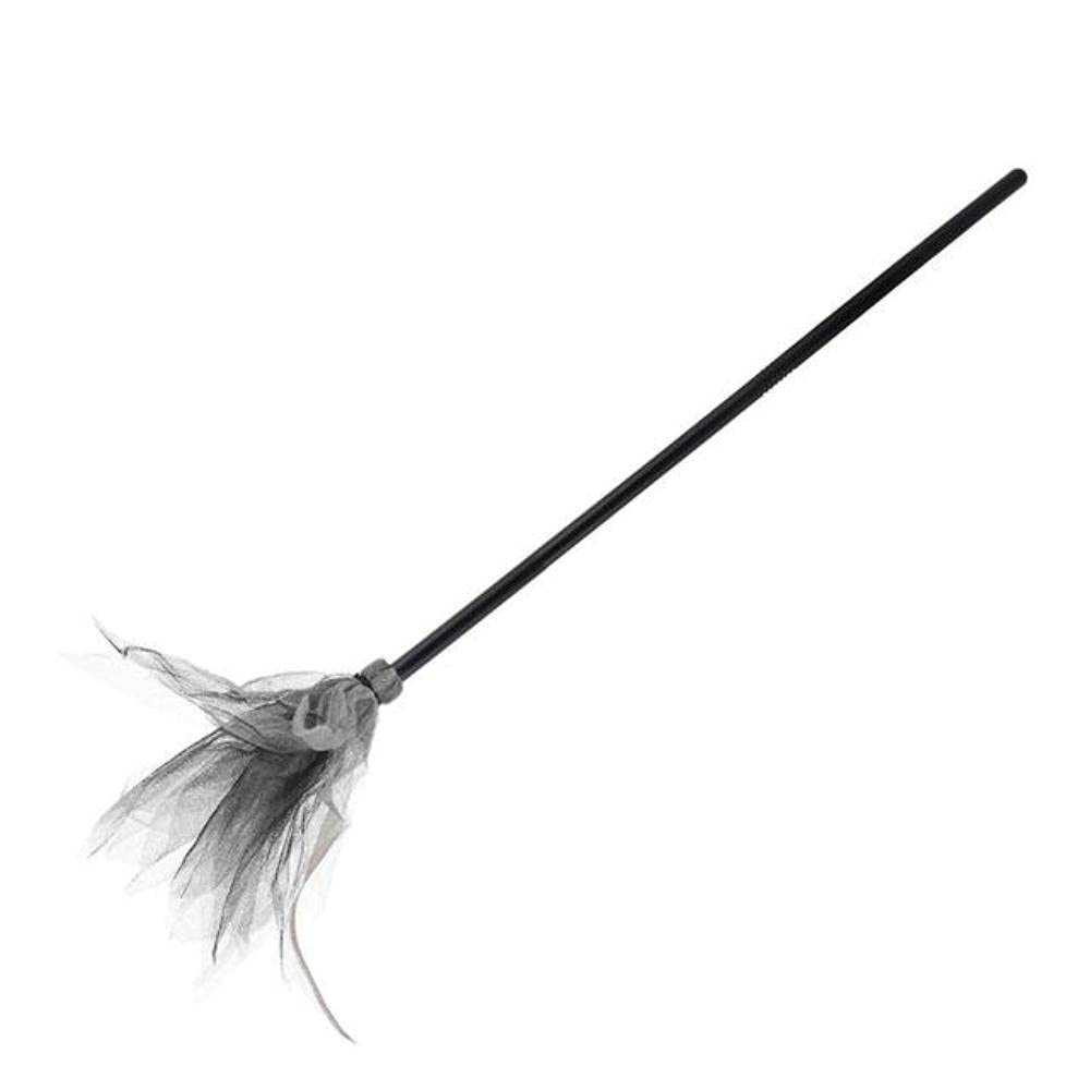 2 Pack Halloween Witch Broom - Creative Mesh Broomstick for Witch Costume, Cosplay, and Halloween Party Decorations - Perfect for Witch Themed Parties, Trick or Treat, and Spooky Decor