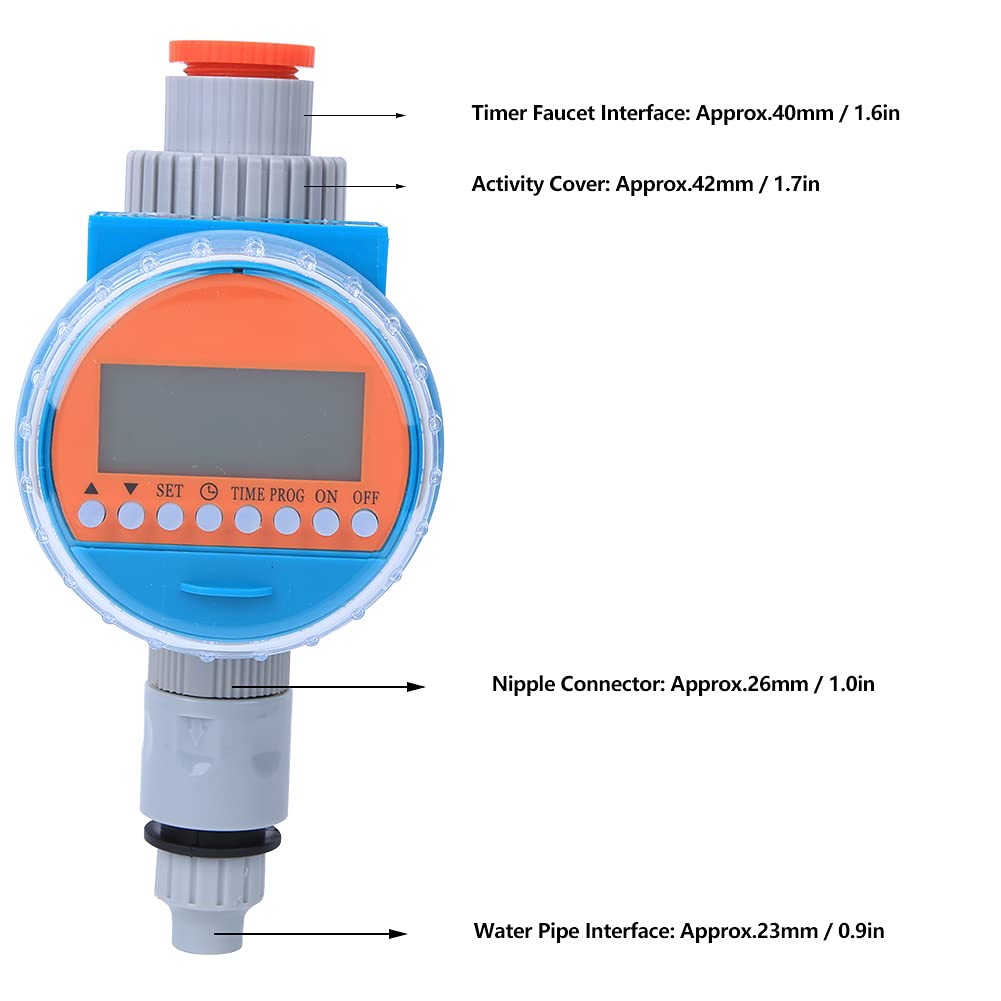 Automatic Irrigation Timer for Garden & Balcony - Smart Watering Controller with Lake Blue Design | Perfect for Agricultural, Courtyard & Outdoor Plant Care