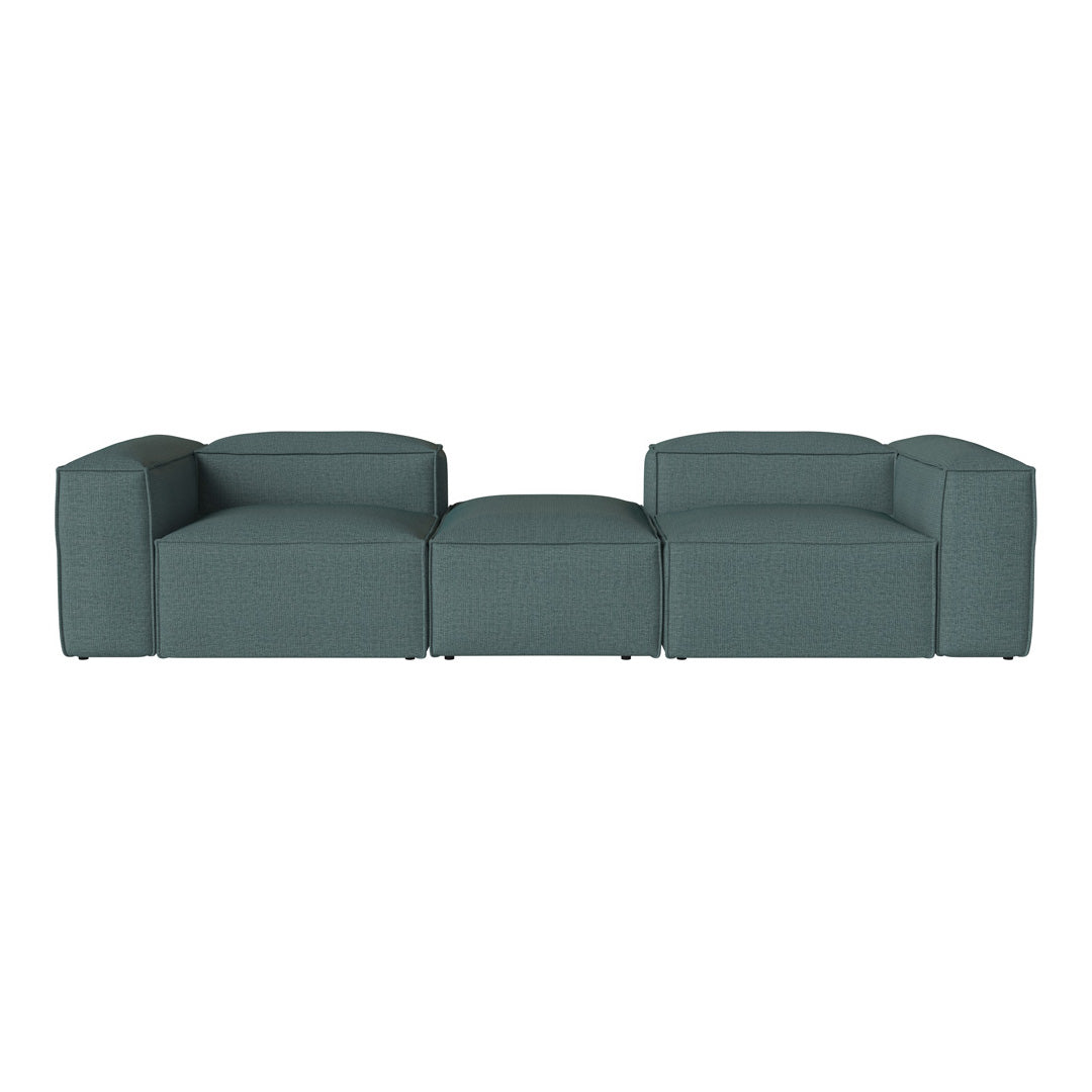 Cosima 2 Small Modular Sectional Sofa with Removable Pouf - Perfect for Small Living Rooms, Apartments & Cozy Spaces