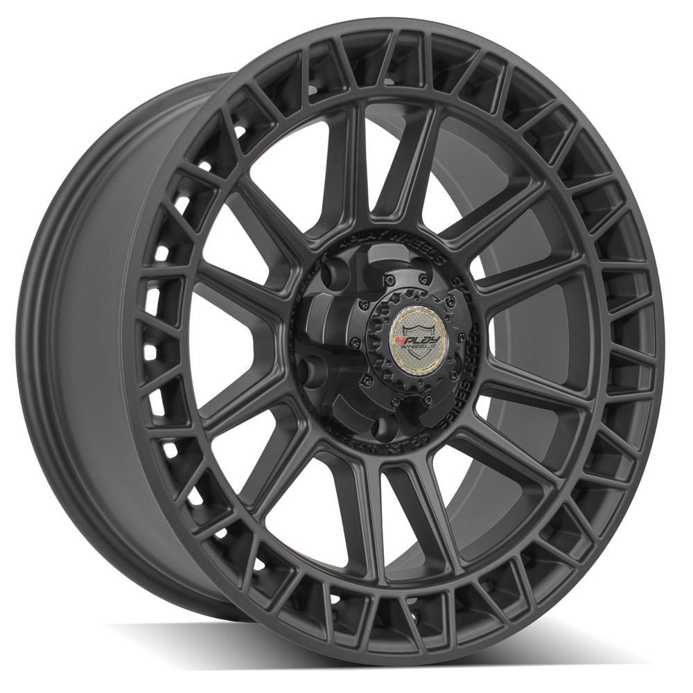 4Play Sport Series 4PS12 Satin Black Wheel 20x9.0 0 Offset 5x150mm Bolt Pattern 110.1mm Hub - Perfect for Off-Road Trucks & SUVs