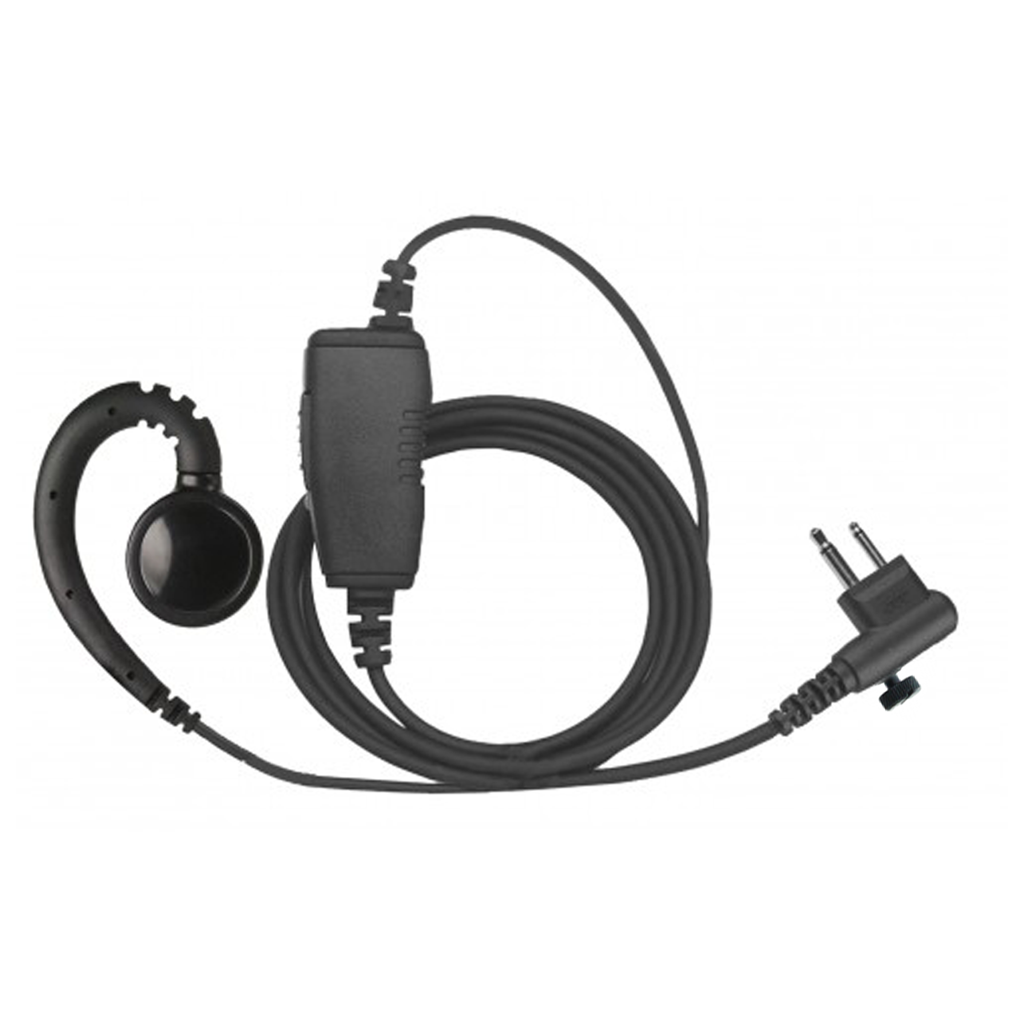 Atlantic Radio SWVL1W H4 1 Wire Swivel Earpiece - Secure & Comfortable Single Wire Headset for Two-Way Radios - Perfect for Security, Construction & Outdoor Communication