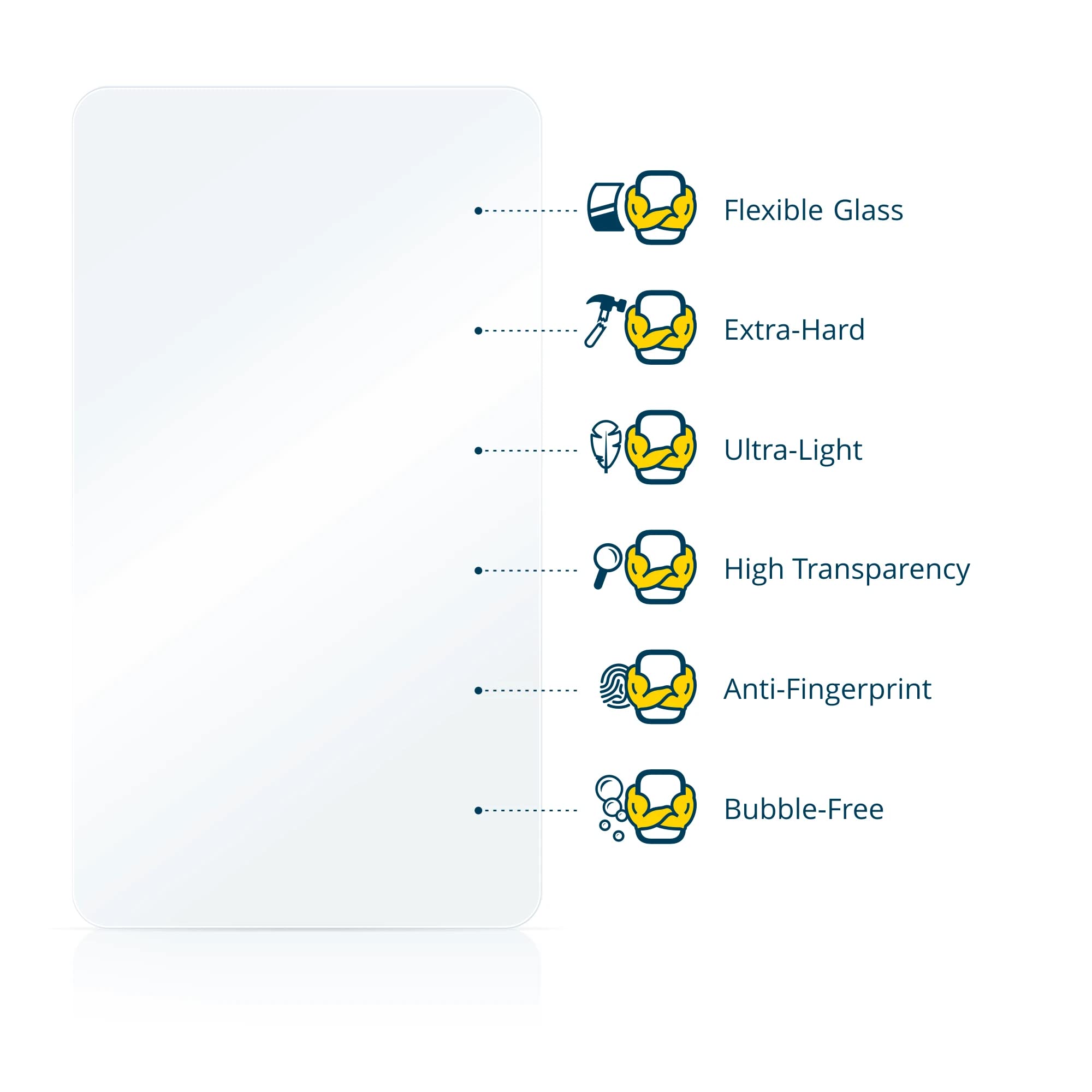 Brotect 9H Glass Screen Protector for Kobo Glo - Anti-Scratch & Clear for E-Reader Protection