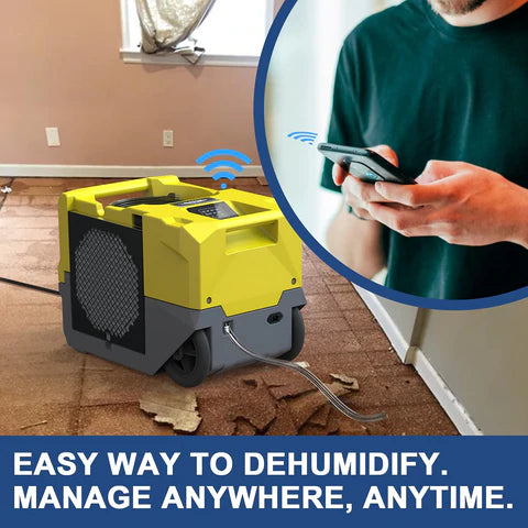 AlorAir Storm SLGR 1250X Smart WiFi Dehumidifier with Built-in Pump - 50 Pint Capacity for Basement, Home, Garage & RV Moisture Control