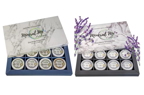 Organic Lavender Shower Bombs with Essential Oils - Aromatherapy Shower Steamers for Relaxation & Spa Experience, Perfect for Stress Relief & Home Self-Care