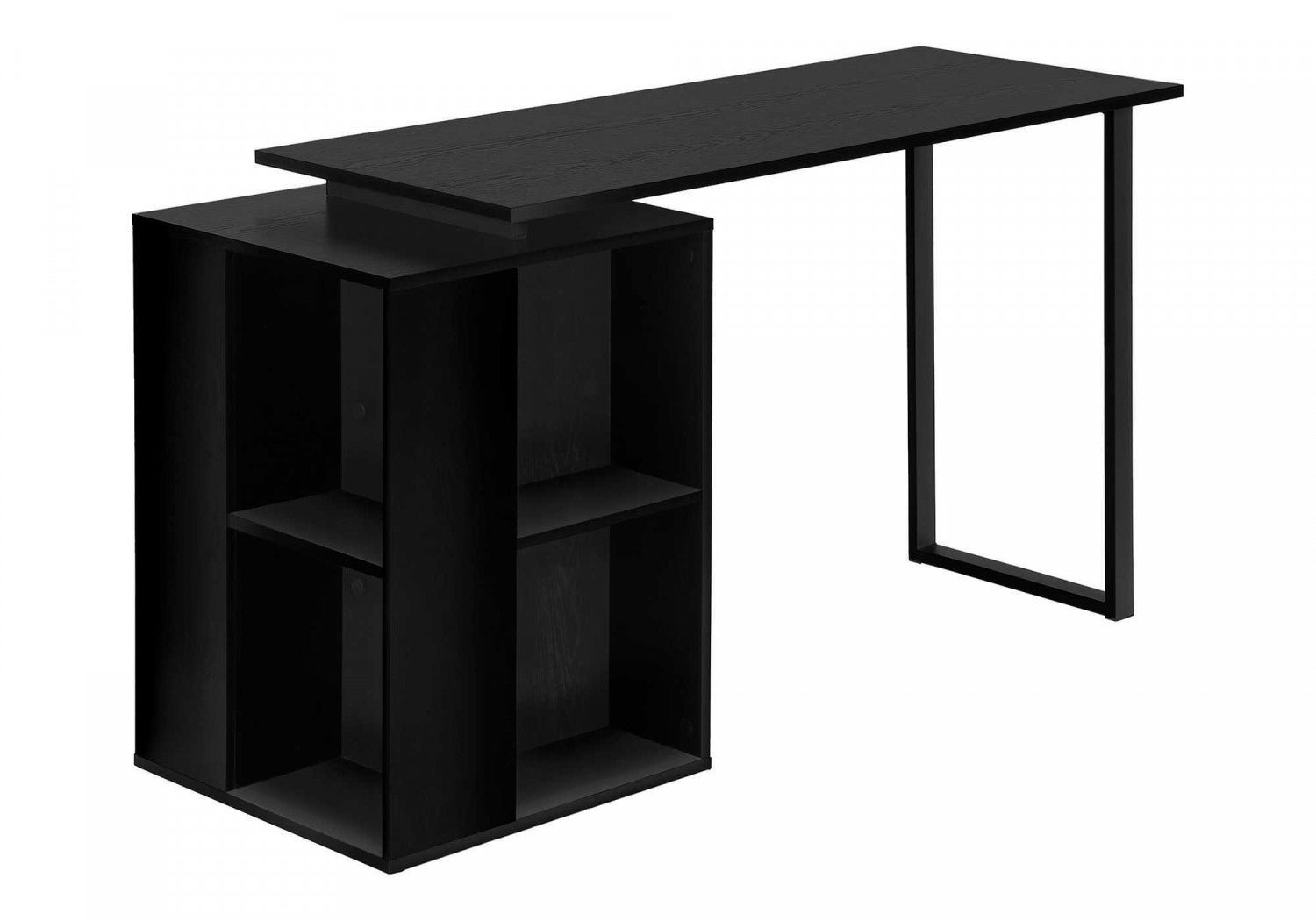 Arken Desk - Modern Black Writing Desk for Home Office, Study & Workspace | Sleek Design with Durable Finish | Perfect for Remote Work & Small Spaces