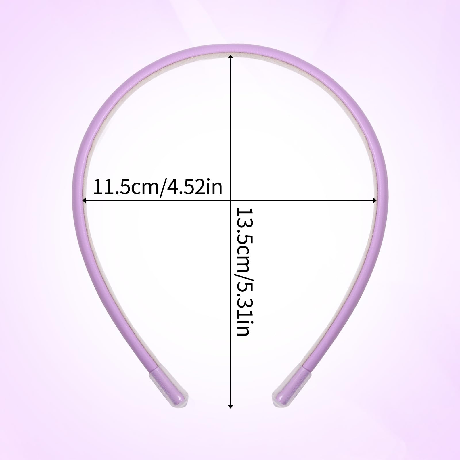 Fishdown Thin Headbands for Women & Girls - Skinny Solid Leather Headband Hair Accessories for Work, Yoga, Running & Daily Wear