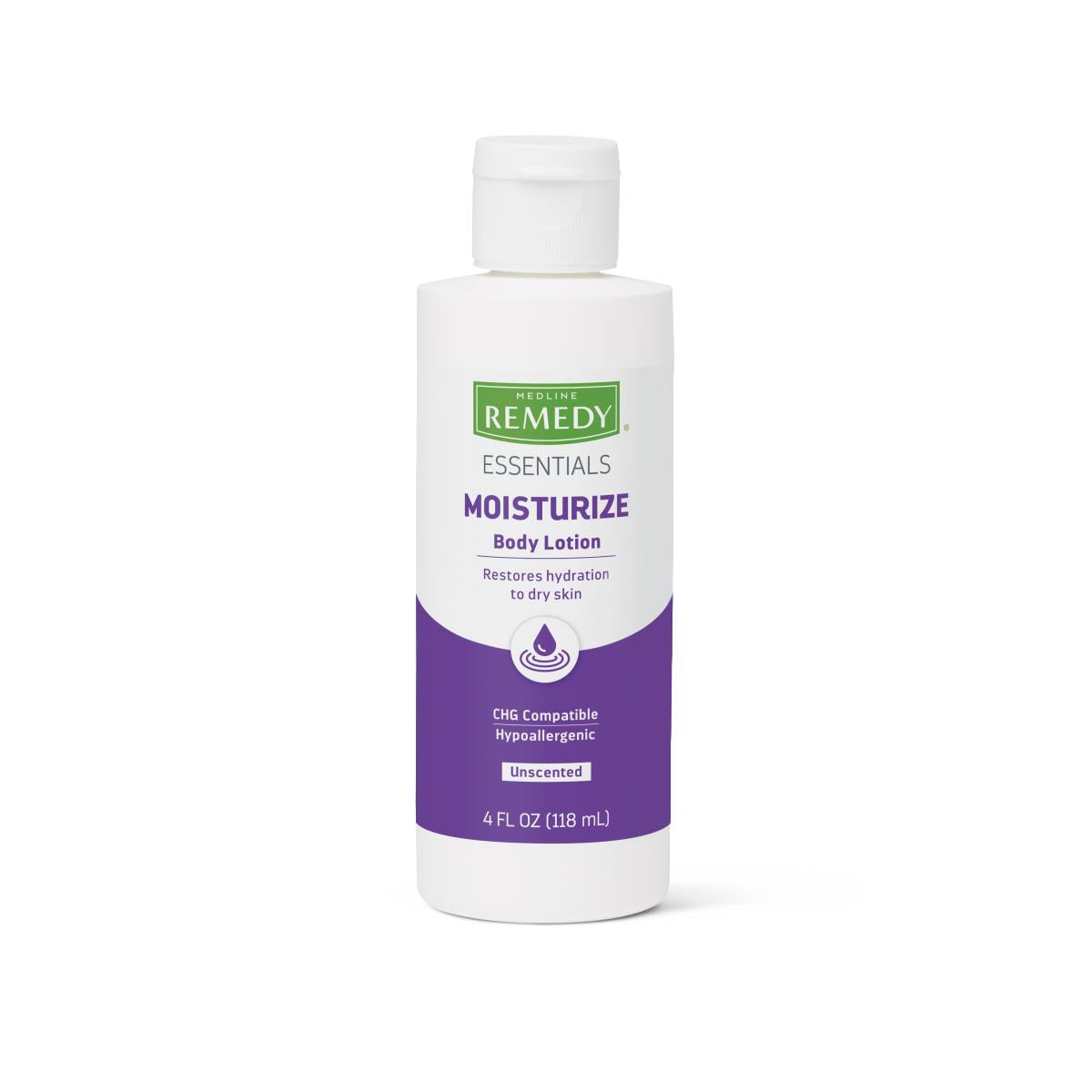 Medline Remedy Essentials Body Lotion - Hydrating & Nourishing Moisturizer for Dry Skin | Perfect for Daily Use, After Shower & Winter Care