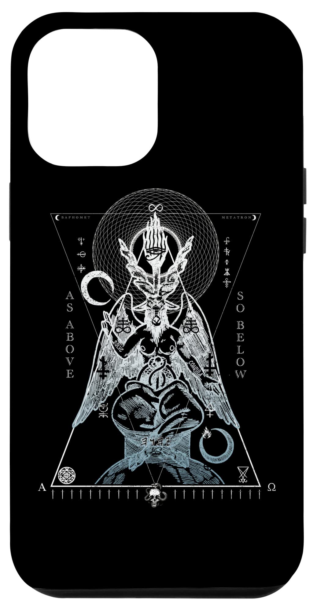 iPhone 12 Pro Max Case - Baphomet Occult Design with Premium Protection | Shockproof & Scratch Resistant Cover for iPhone 12 Pro Max (6.7