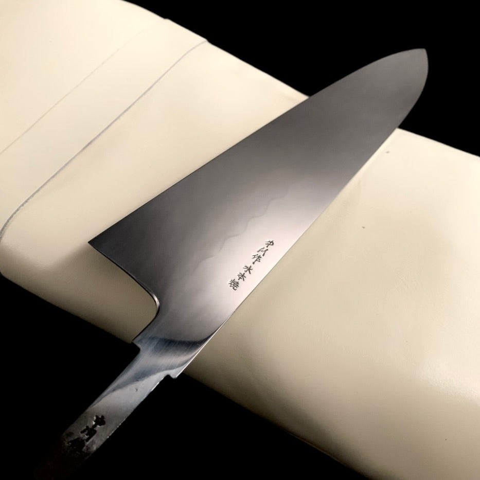 NAKAGAWA X TOKUSHU Premium 255mm White #2 Mizu Honyaki Gyuto Chef Knife - Japanese High Carbon Steel Kitchen Knife for Professional Chefs & Home Cooking, Perfect for Slicing, Dicing & Meat Preparation