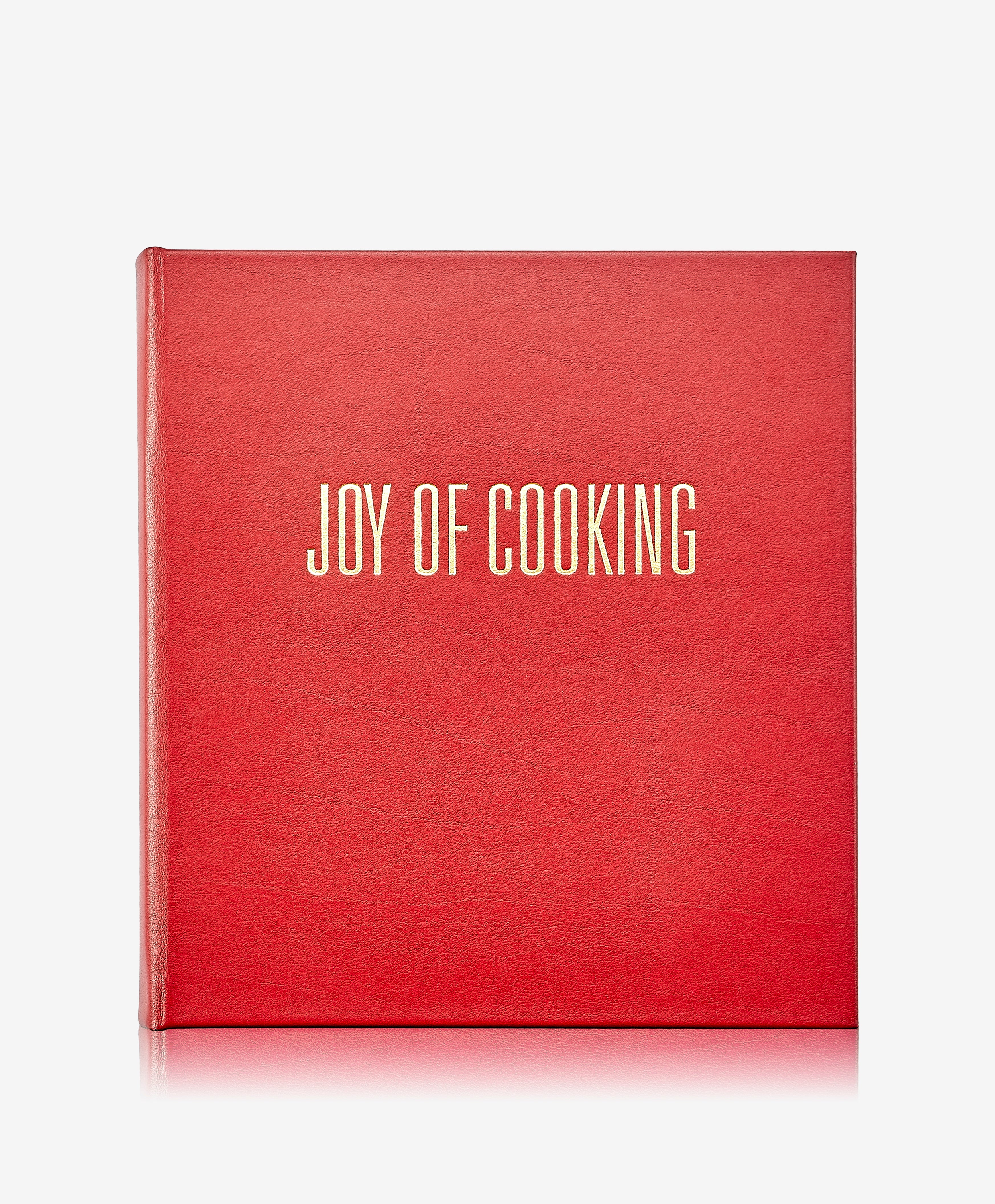 Joy Of Cooking Red Bonded Leather Cookbook - Classic Recipes & Kitchen Guide for Home Chefs | Perfect for Gifts, Cooking Enthusiasts & Culinary Students