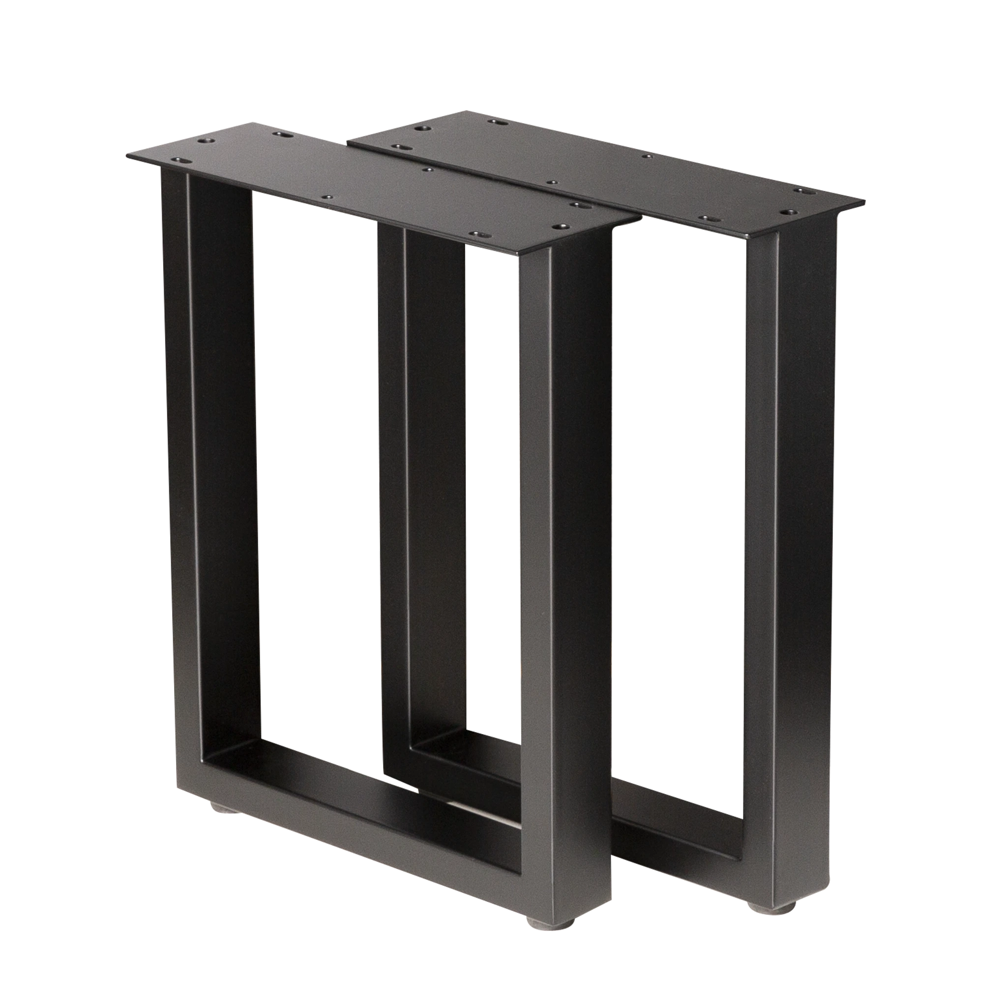 U-Shaped Bench Legs 12.2x12.2x16.1 Inches (310x310x410mm) - Heavy Duty 2x1 Inch (50x25mm) Steel Frame for DIY Furniture, Workbenches, and Outdoor Seating