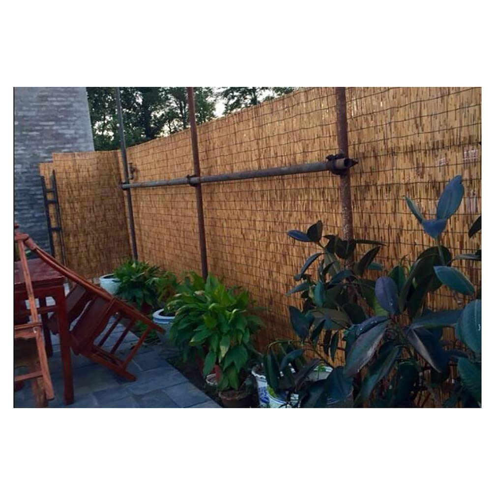 Natural Reed Privacy Fence - Eco-Friendly Hand-Woven Sun Shade Screen for Garden, Balcony & Patio | Durable Outdoor Decorative Fencing for Backyard, Poolside & Deck Areas