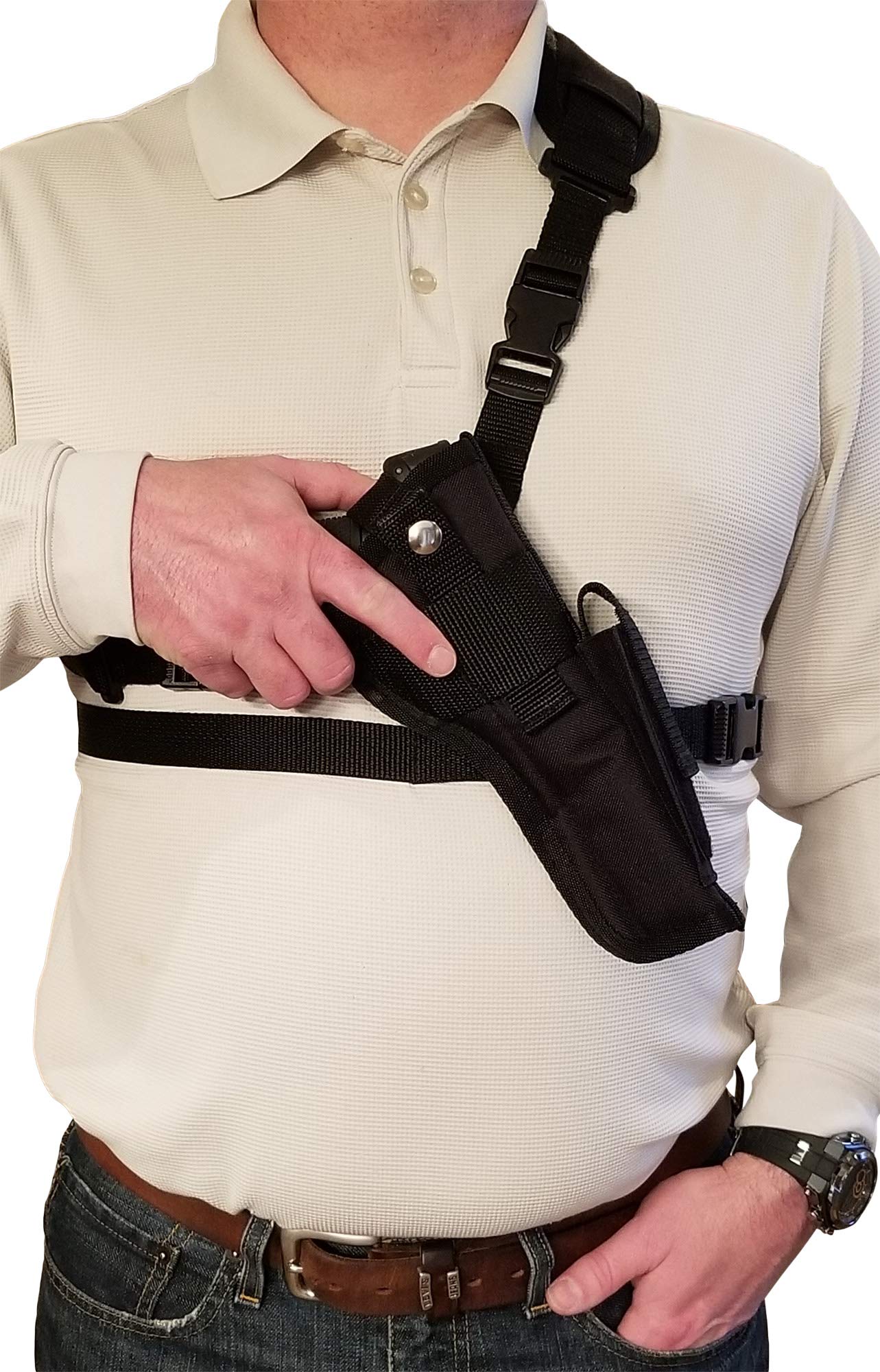 Smith & Wesson 22A, SW22 Victory & Model 41 Chest Shoulder Gun Holster - Fits 4-7 Inch Barrel Pistols | Tactical Hunting, Outdoor Shooting & Range Training Accessory