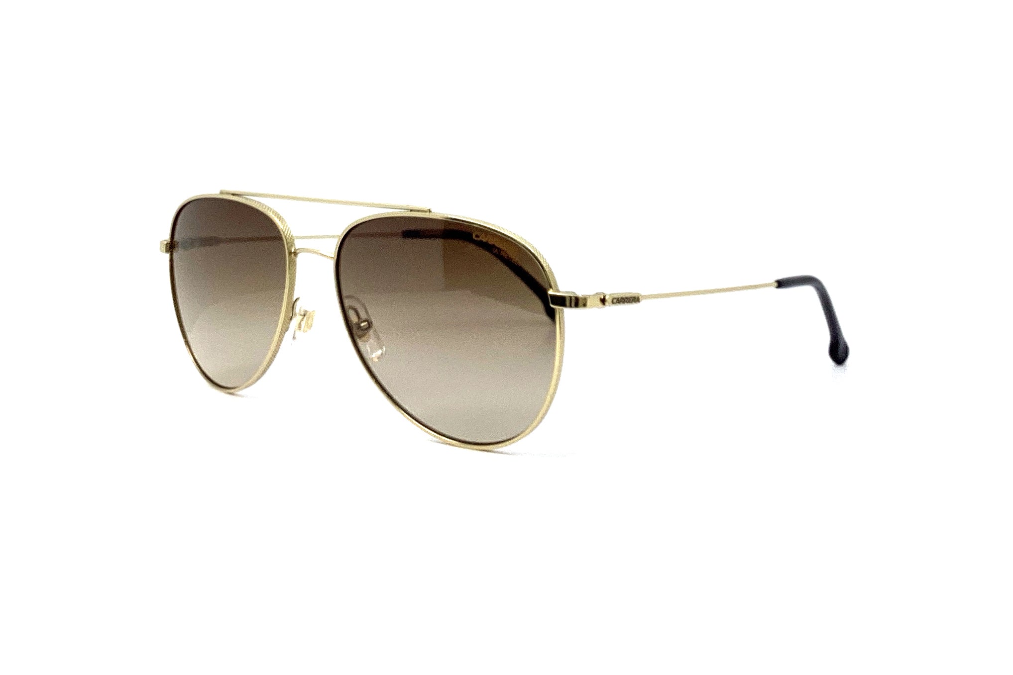 Carrera 187/S Sunglasses - Gold Aviator Style for Men & Women - UV Protection, Fashionable & Durable - Perfect for Driving, Travel & Outdoor Activities
