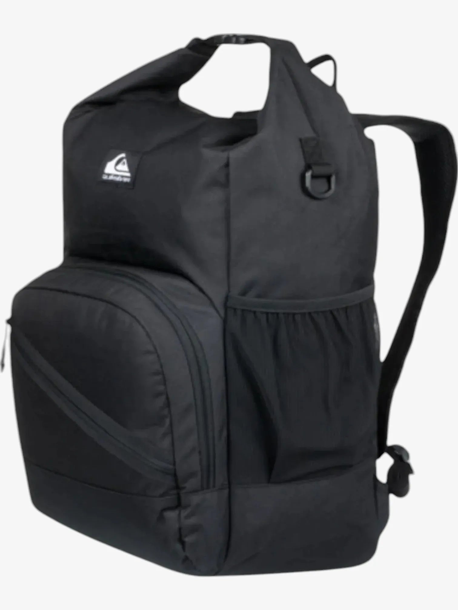 Quiksilver Sea Stash Voyager Backpack - Lightweight Water-Resistant Daypack for Travel, Hiking & School (Black) | Perfect for Outdoor Adventures & Daily Commute