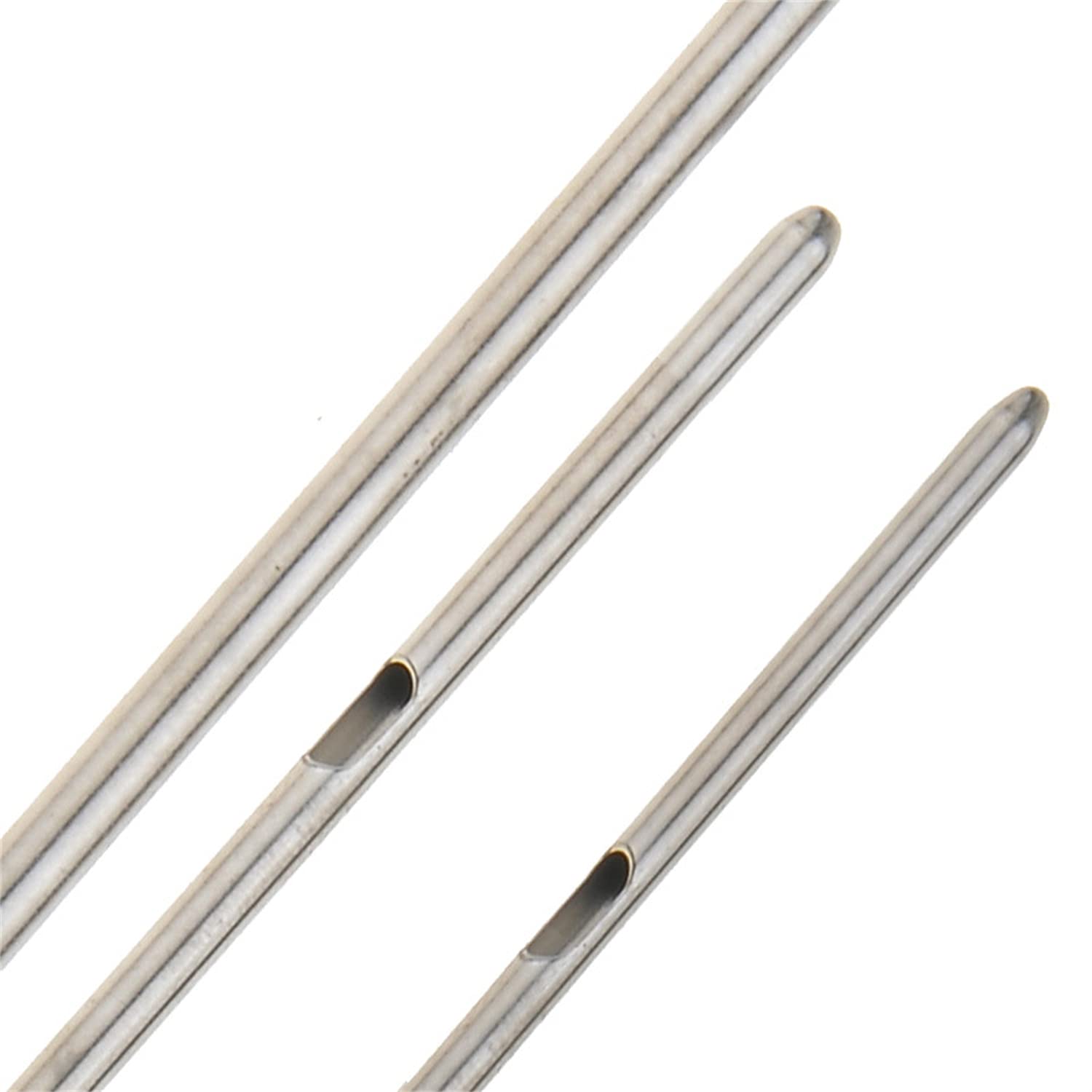 Cow and Sheep Milking Needles - Dual Eye Design for Fast Teat Opening - 3 Sizes (Small/Medium/Large) - Essential Livestock Tool for Dairy Farmers - Perfect for Barn Milking & Veterinary Use