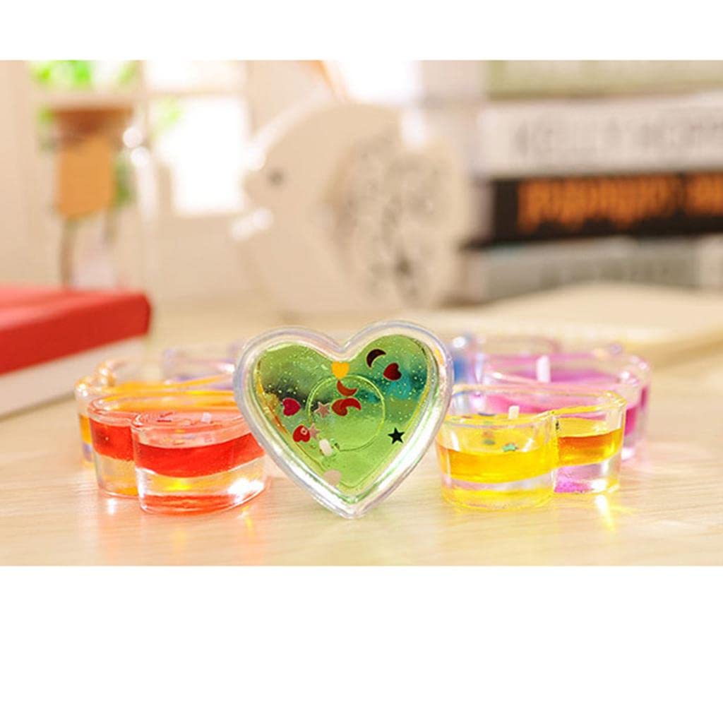 ATORSE® 10-Pack Clear Heat-Resistant Plastic Tea Light Candle Holders - Heart Shaped Candle Molds for DIY Wedding Decorations, Crafts & Home Decor - Perfect for Romantic Events, Parties & Holiday Centerpieces