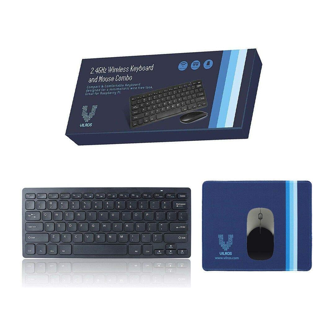 Vilros Raspberry Pi 4 2GB Complete Desktop Kit with Keyboard & Mouse - Perfect for Coding, DIY Projects & Home Office Setup
