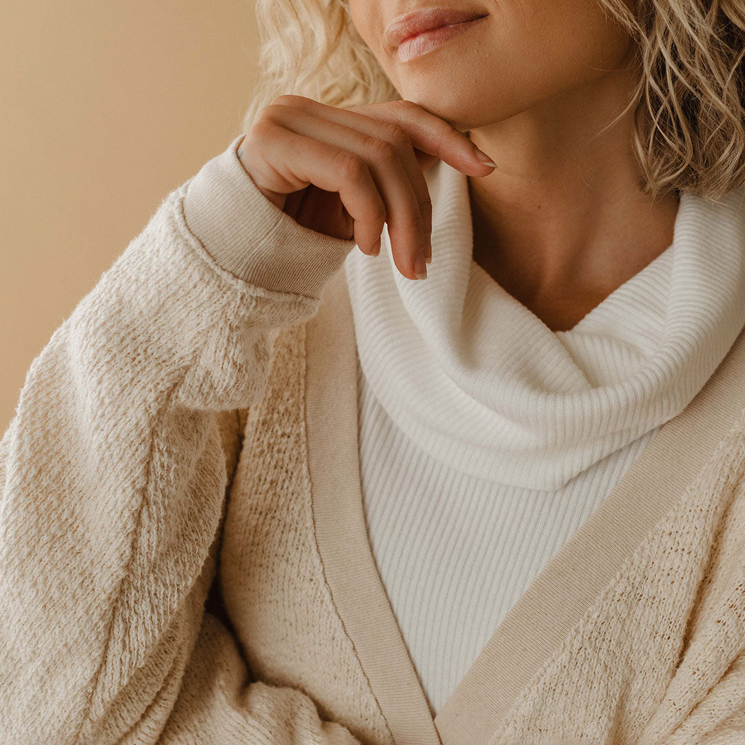 Cozy Cottage Knit Cardigan for Women - Soft Chunky Open Front Sweater - Perfect for Fall, Winter & Layering Outfits
