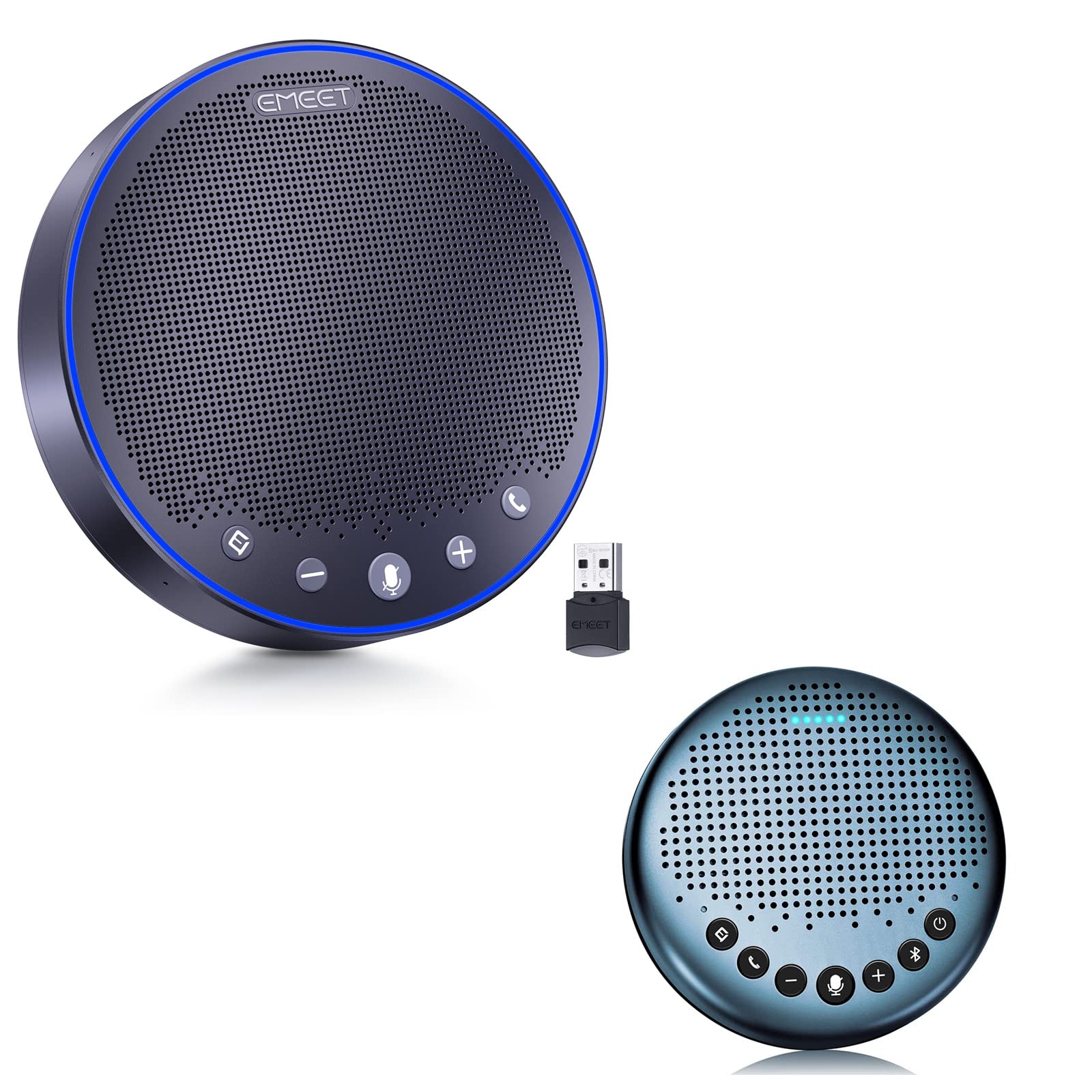 EMEET M3-Luna Bluetooth Speakerphone - Wireless Conference Speaker with Noise Cancellation for Home Office, Business Meetings & Remote Work