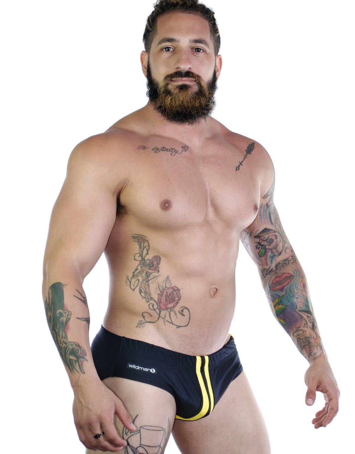 Wildmant Sportivo Bikini - Black & Yellow Two-Tone Swimwear for Women | High Waisted Bikini Set for Beach, Pool & Summer Vacations