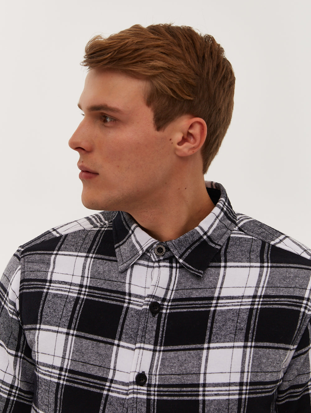 Montell Flannel Check Shirt for Men - Soft Plaid Long Sleeve Button Down Shirt - Casual & Outdoor Wear for Fall & Winter