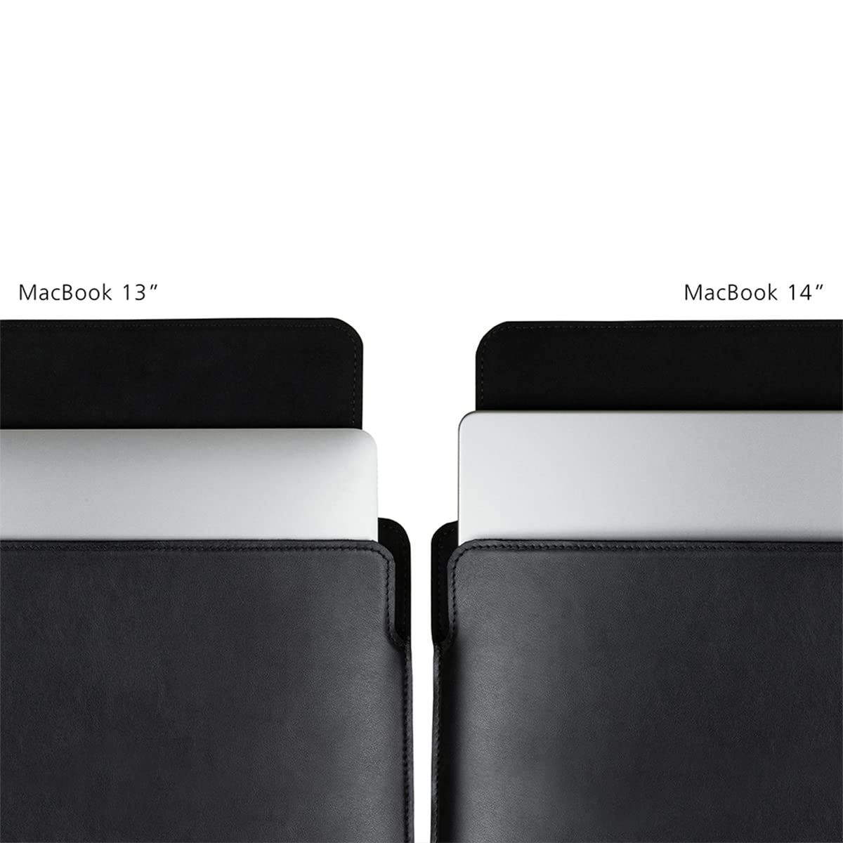 Premium Italian Leather Laptop Sleeve for MacBook Air & Pro 13/14 inch - Protective Case for MacBook Air 13.3