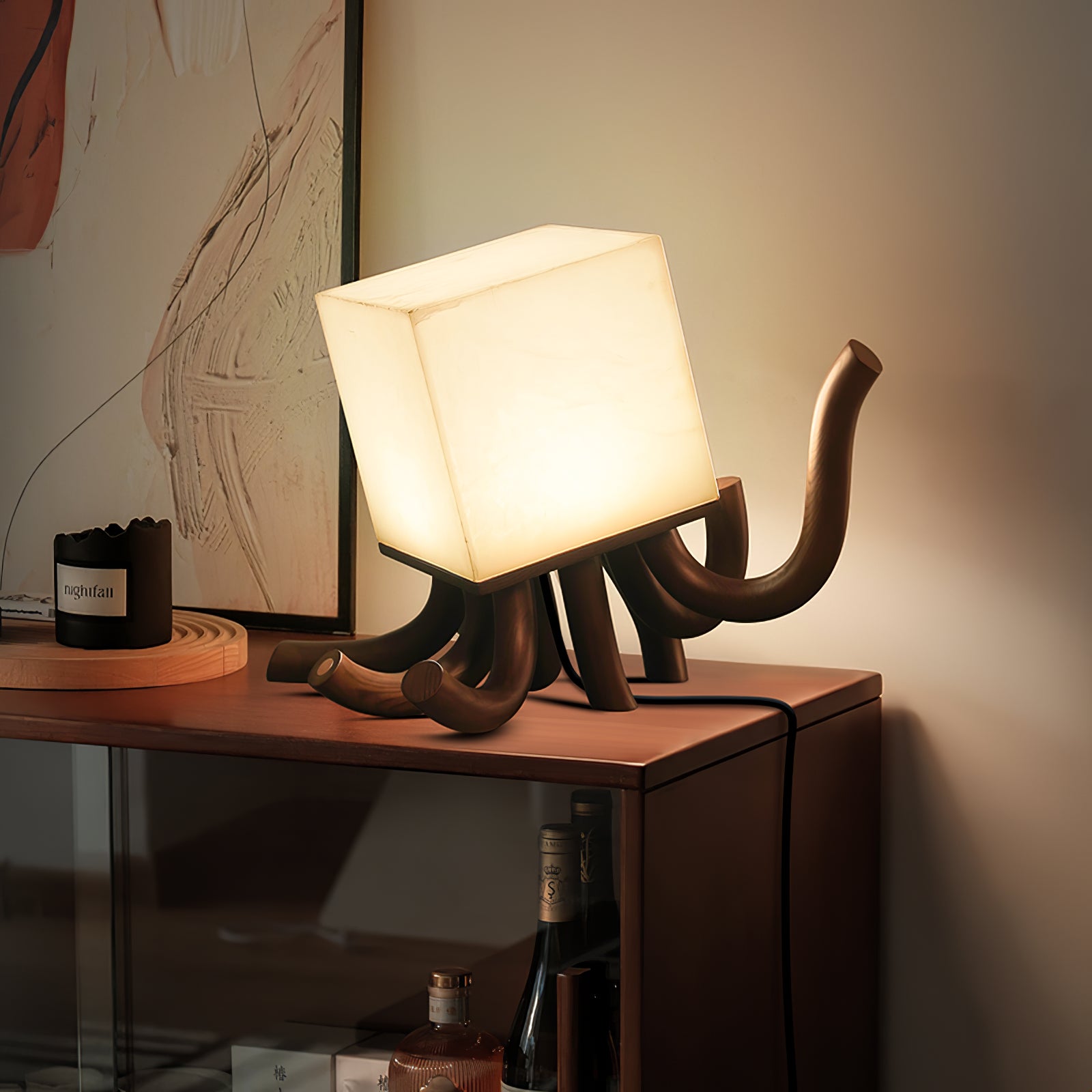 Modern Octavia Table Lamp - Adjustable LED Desk Light with USB Port for Bedroom, Office & Study - Warm White & Cool White Lighting Modes