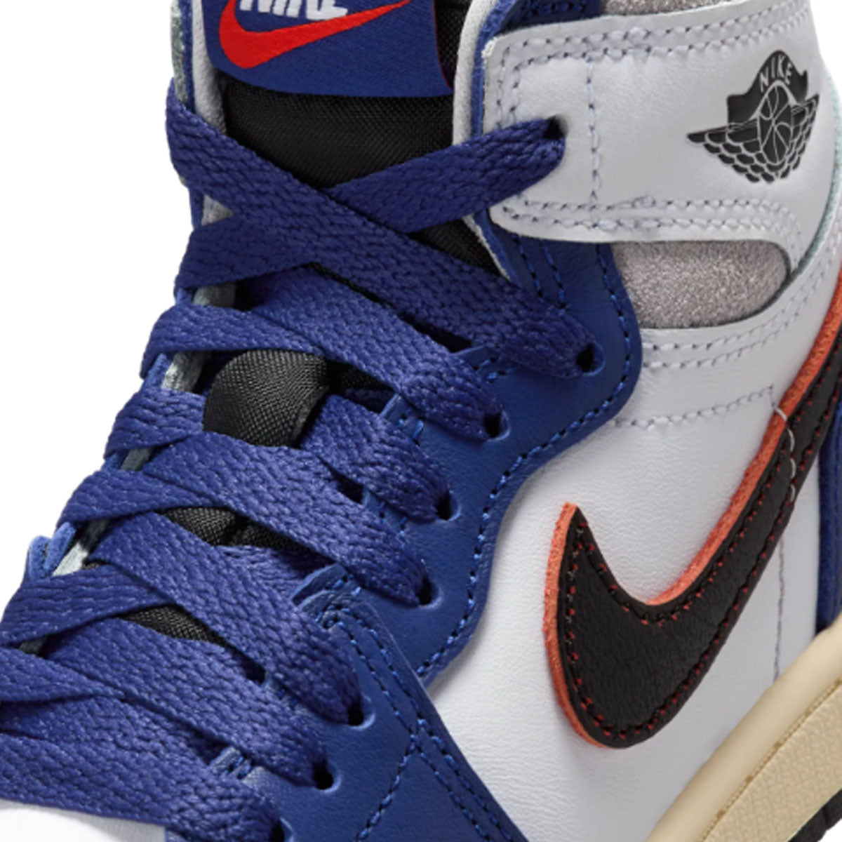 Kids Air Jordan 1 Retro High OG 'Rare Air Deep Royal Blue' Sneakers - Boys Basketball Shoes for School, Sports & Casual Wear
