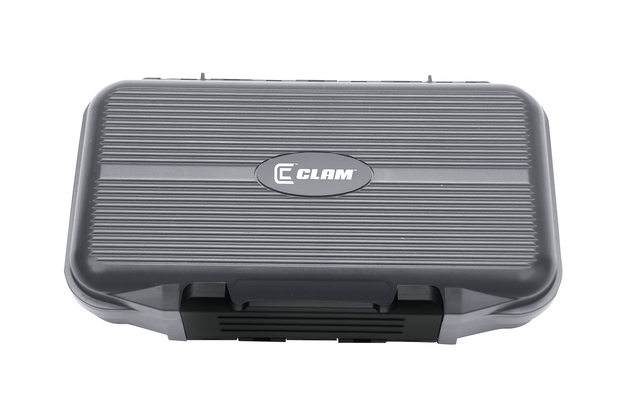 CLAM 9179 Large Dual Tray Jig Box for Ice Fishing - Perfect for Organizing Lures and Tackle on Frozen Lakes