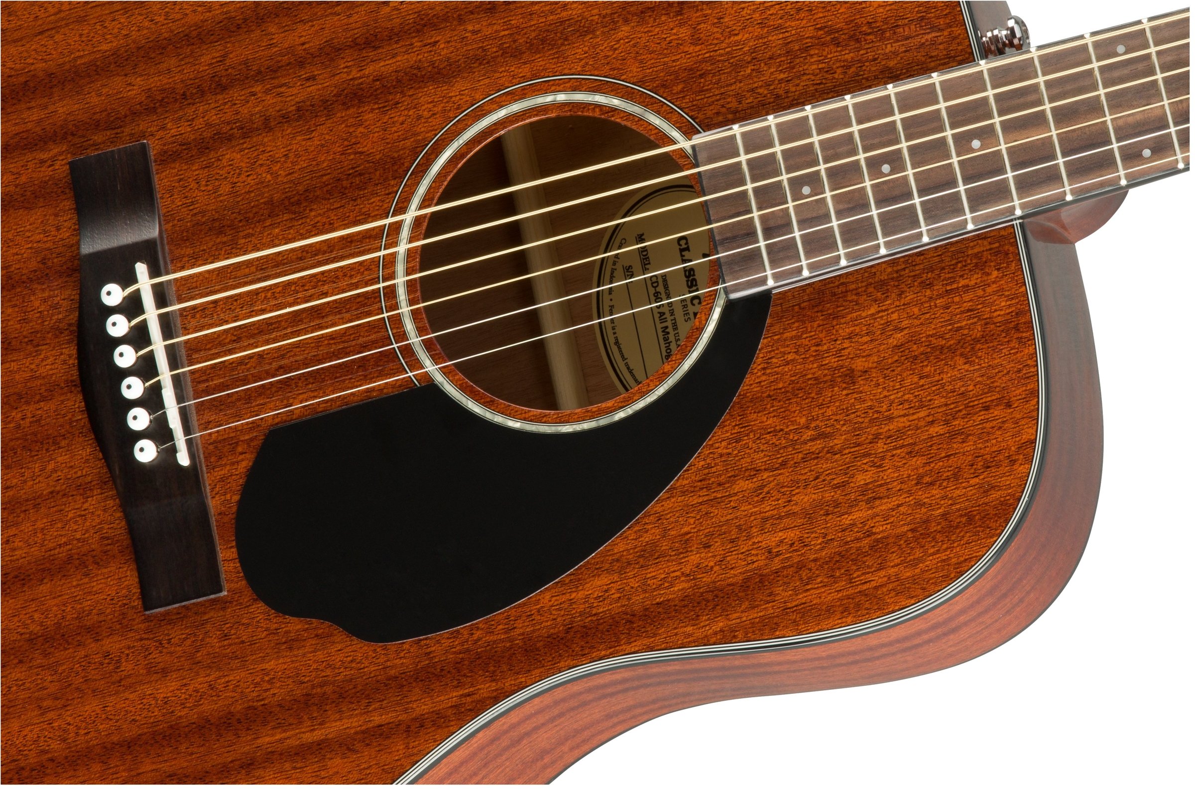 Fender CD-60S All Mahogany Solid Top Dreadnought Acoustic Guitar Bundle with Gig Bag, Tuner, Strap, Strings, Picks & Instructional DVD - Perfect for Beginners, Campfire Jams, Live Performances & Home Practice