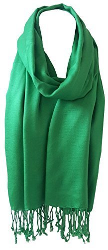 Unisex Plain Pashmina Scarf Shawl Wrap - 100% Viscose Soft Lightweight Stole for Women & Men - Fashion Accessory for Fall Winter Outfits, Office, Travel & Gifts