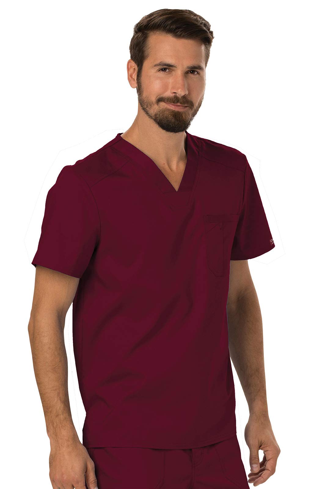 Cherokee Men's Scrubs Top - Comfortable Workwear with Tuckable V-Neck Design WW690 | Perfect for Nurses, Doctors & Healthcare Professionals