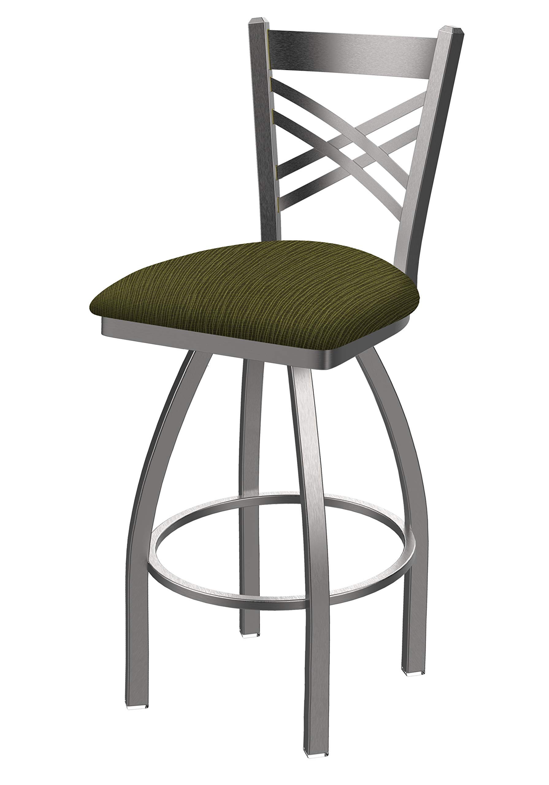 Holland Bar Stool Co. 820 Catalina Counter Height Bar Stool - 25 Inch Seat Height - Graph Parrot Fabric - Perfect for Kitchen Islands, Breakfast Bars & Home Decor