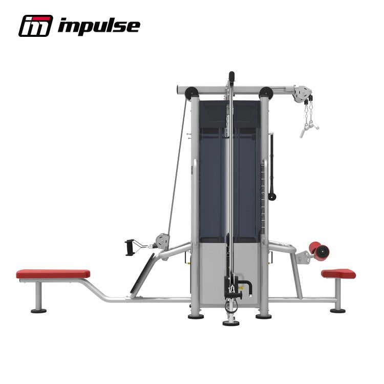 Impulse 4 Stack Multi Gym Home Workout Equipment - 4 x 235lb Weight Stacks for Full Body Training - Perfect for Home Gym, Strength Training & Fitness Enthusiasts