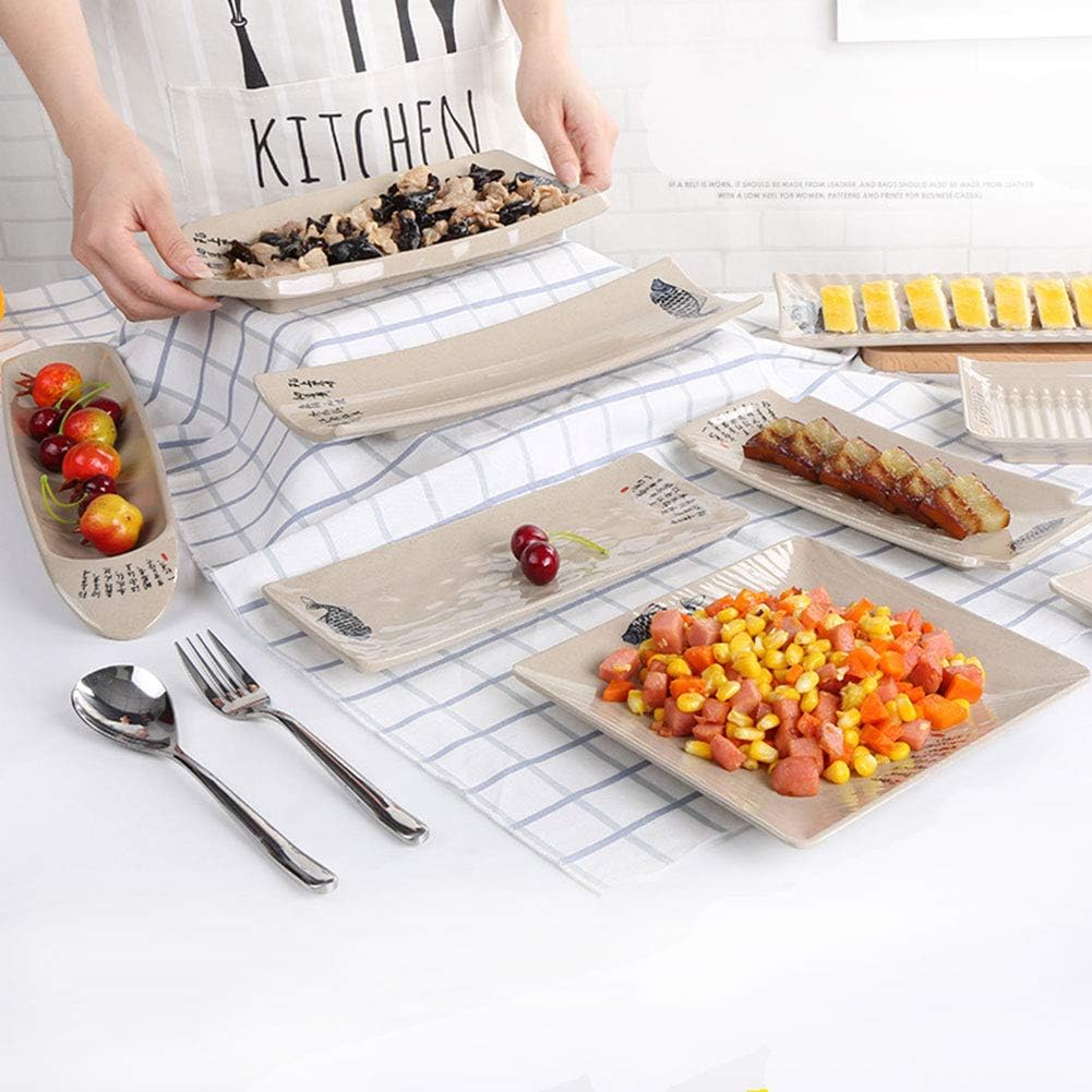 Unbreakable A5 Melamine Dinner Plates - 10-Pack Durable Dishwasher Safe Feast & Banquet Tableware for Restaurants, Hotels, and Outdoor Dining - Imitation Ceramic Look - B11 Style