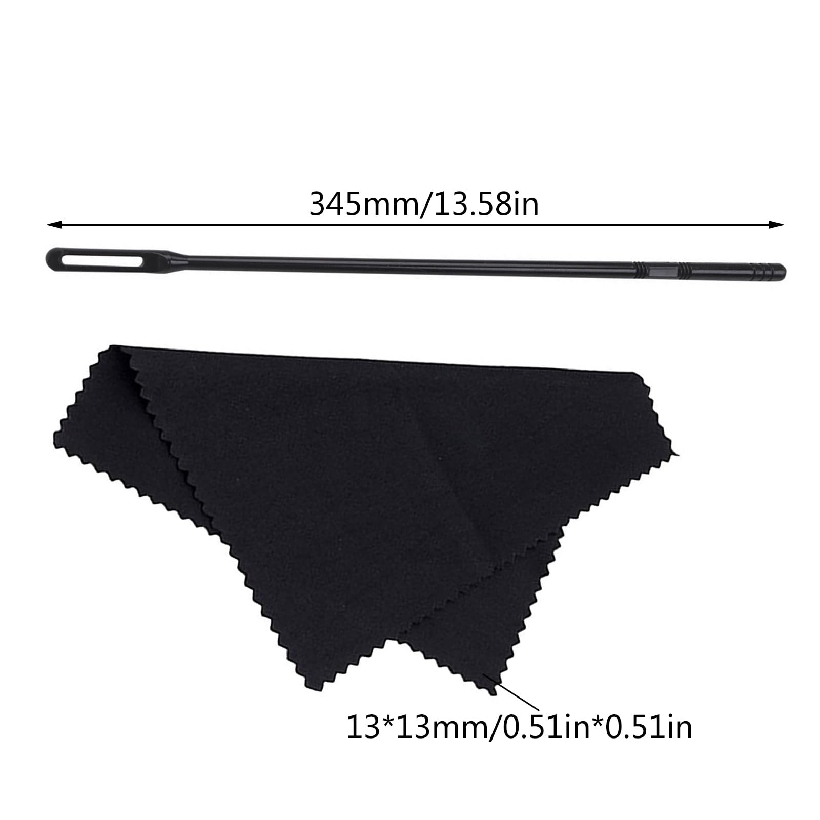 Flute Cleaning Kit - Rod & Polishing Cloth Set for Easy Maintenance | Perfect for Flute Care & Performance