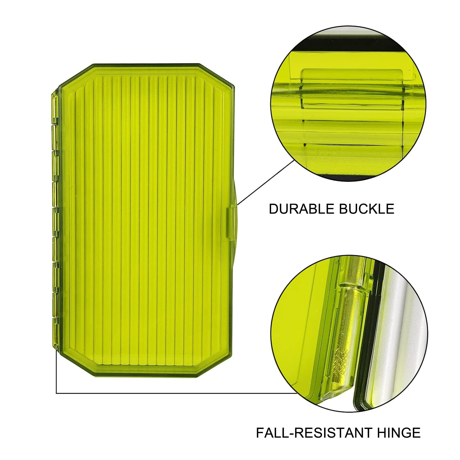 **Aventik Saltwater Fishing Tackle Box - Large Deep Storage for Streamers, Saltwater Flies & Salmon Flies - Light Green - Perfect for Fly Fishing & Saltwater Angling**