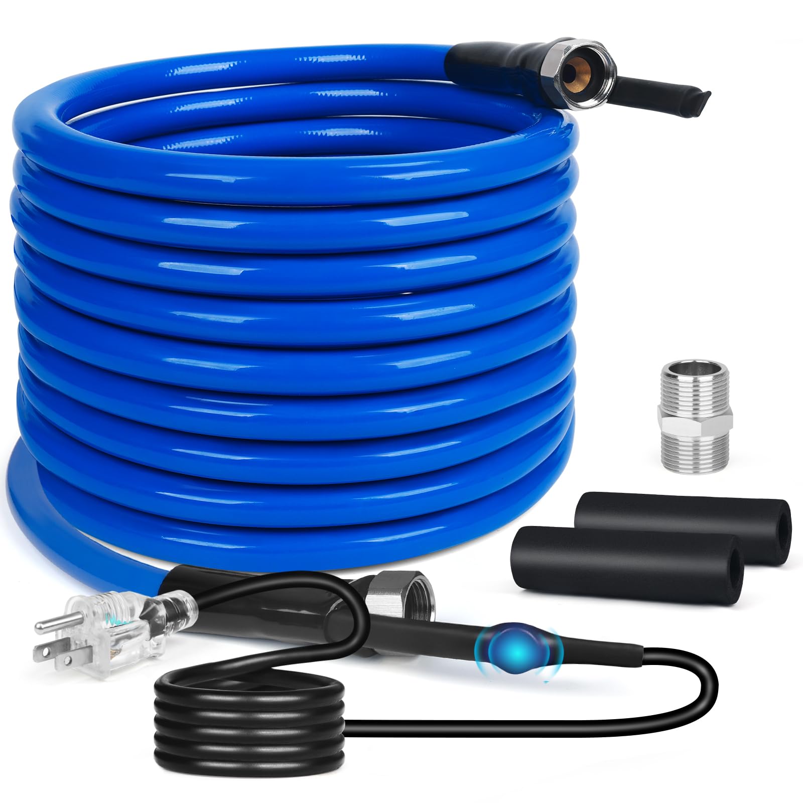 Heated RV Water Hose with Thermostat - Lead & BPA Free, 1/2