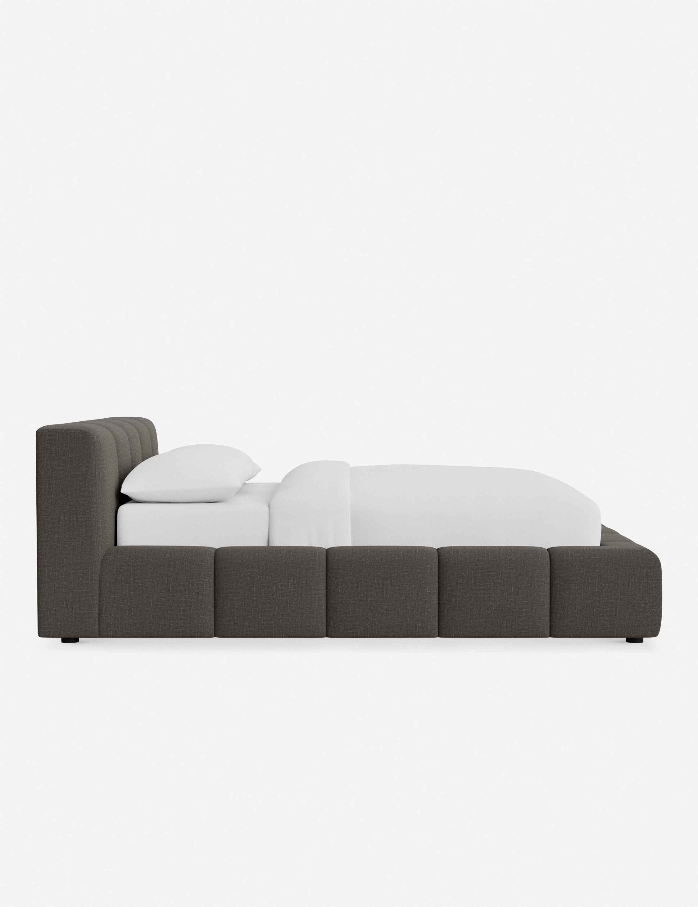 Cambry Platform Bed Frame - Modern Minimalist Wooden Bed with Headboard - Perfect for Bedroom, Guest Room & Small Spaces