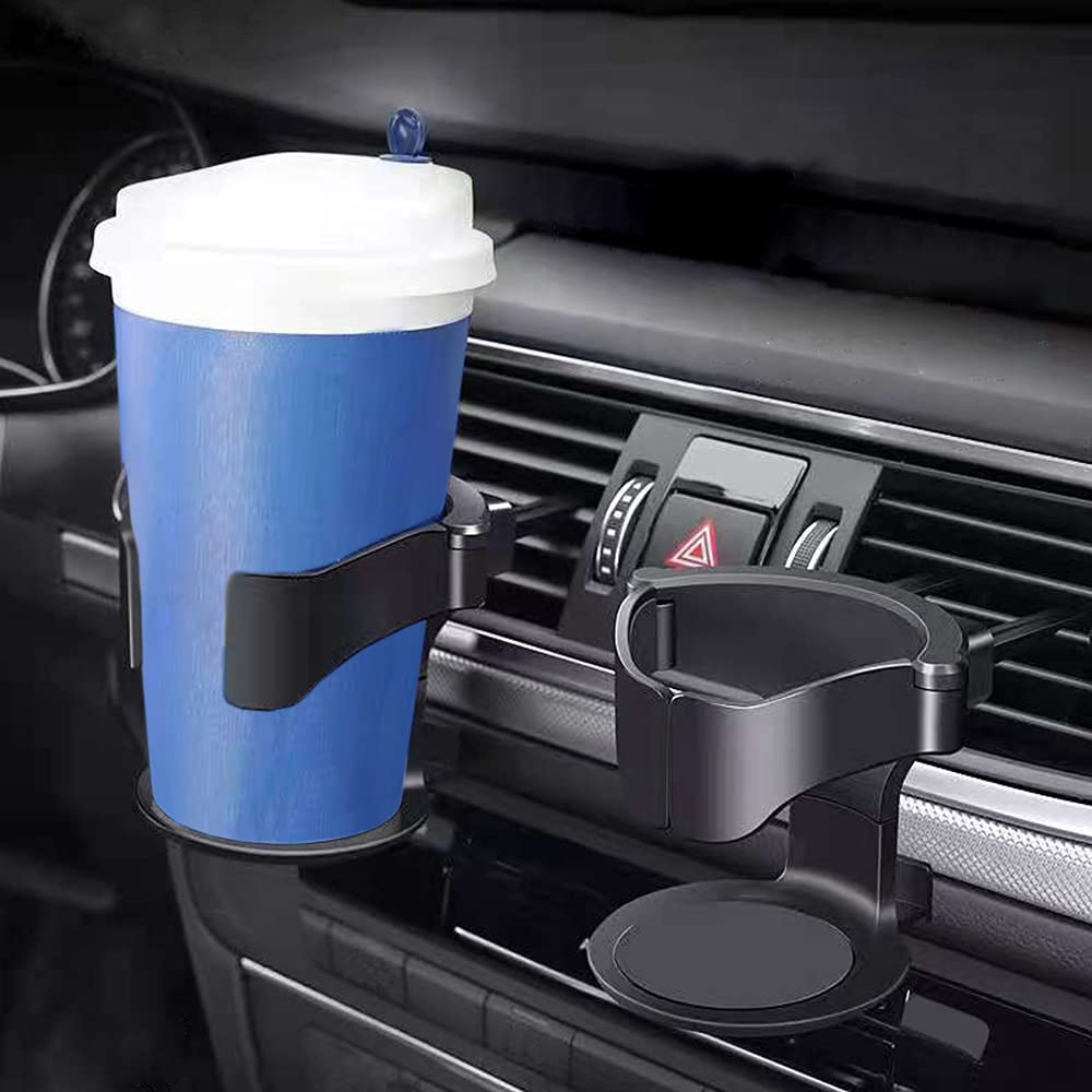 Adjustable Car Air Vent Cup Holder - Universal Vehicle Cup Holder for Secure Drink Storage - Perfect for Coffee, Water Bottles & Travel Mugs While Driving