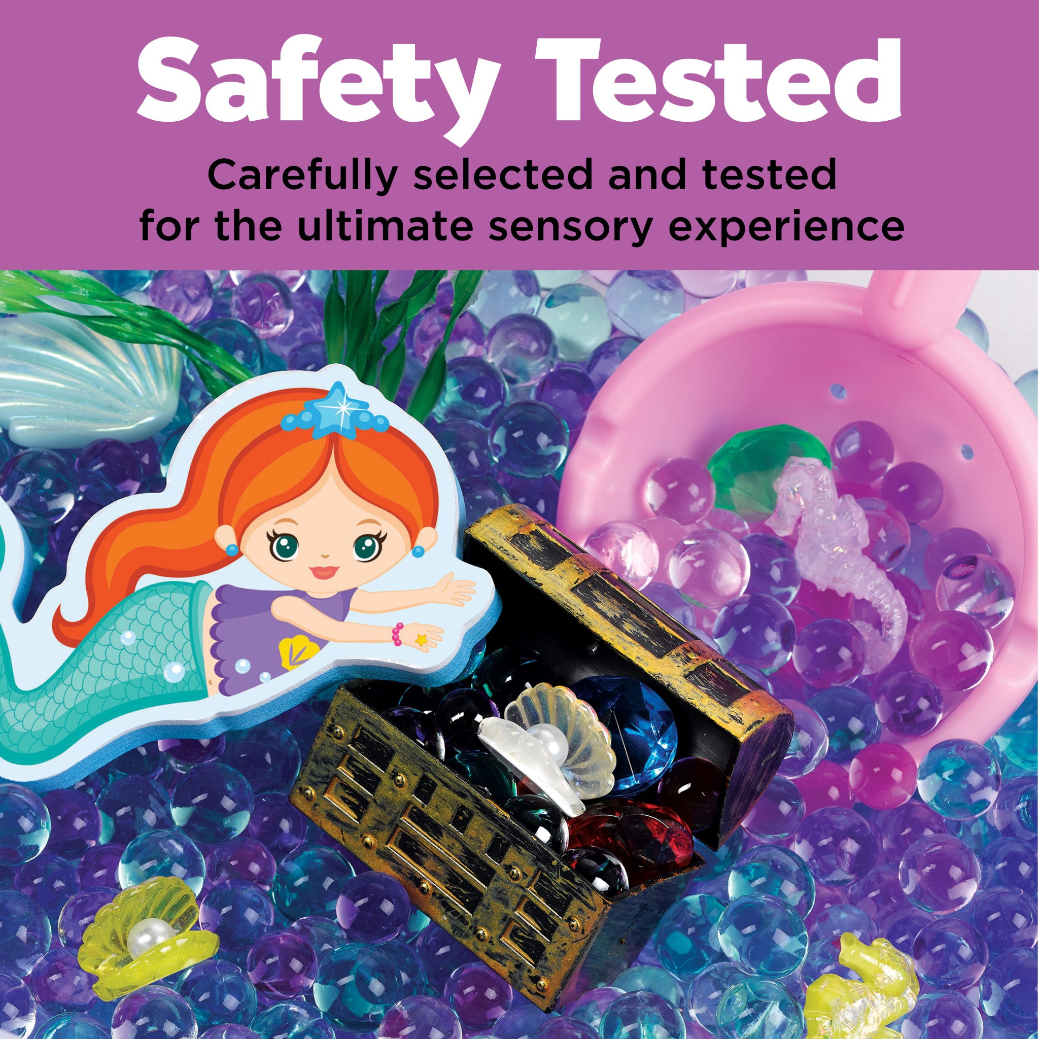Mermaid Lagoon Sensory Bin for Kids - Ocean Themed Sensory Play Toy for Toddlers & Preschoolers - #6329000 - Perfect for Birthday Gifts, Classroom Activities & Autism Therapy Tools