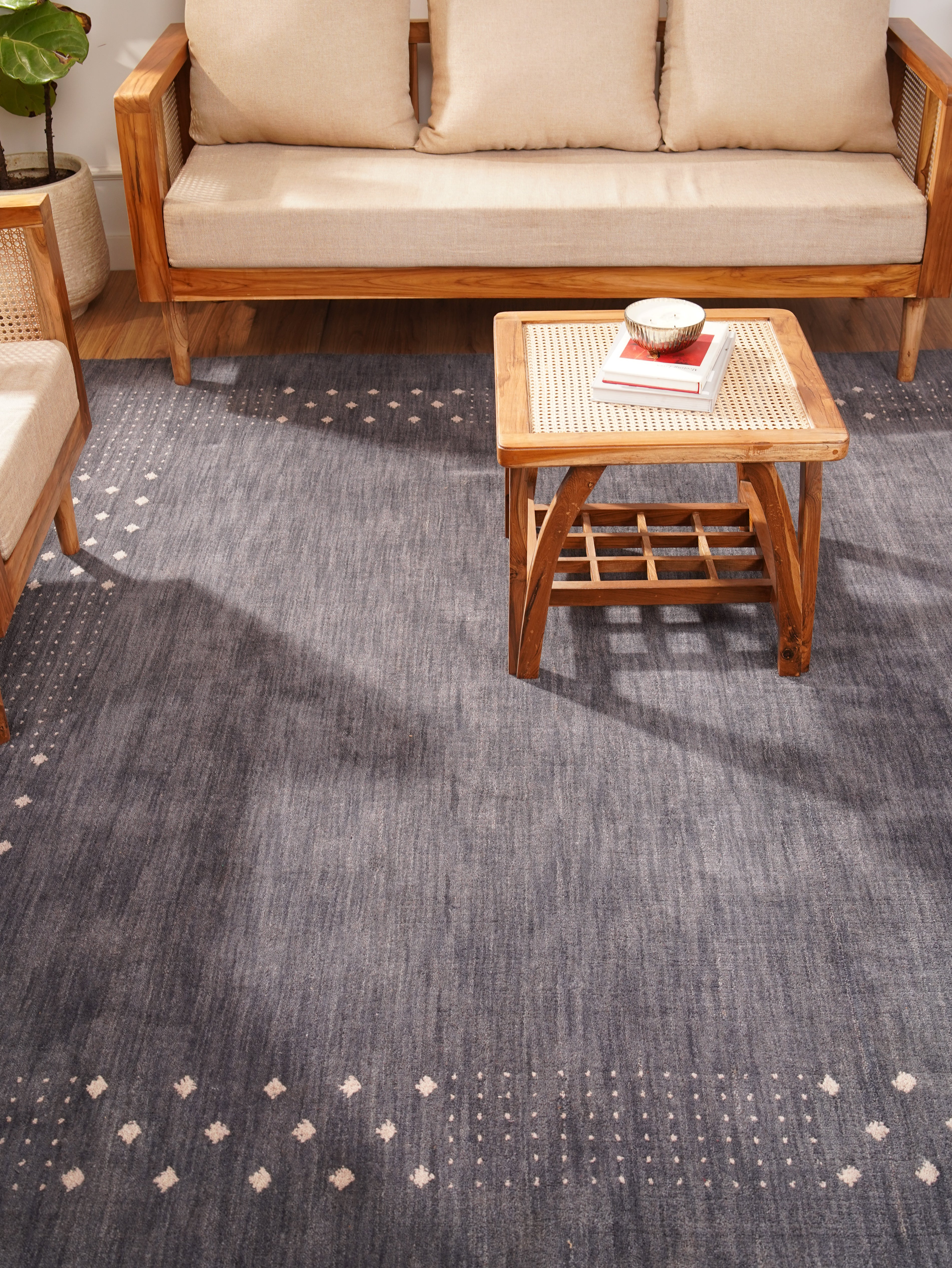 Premium Hand-Knotted Wool Rug - Soft & Durable - Perfect for Living Room, Bedroom & Office Decor - Free Shipping from USA