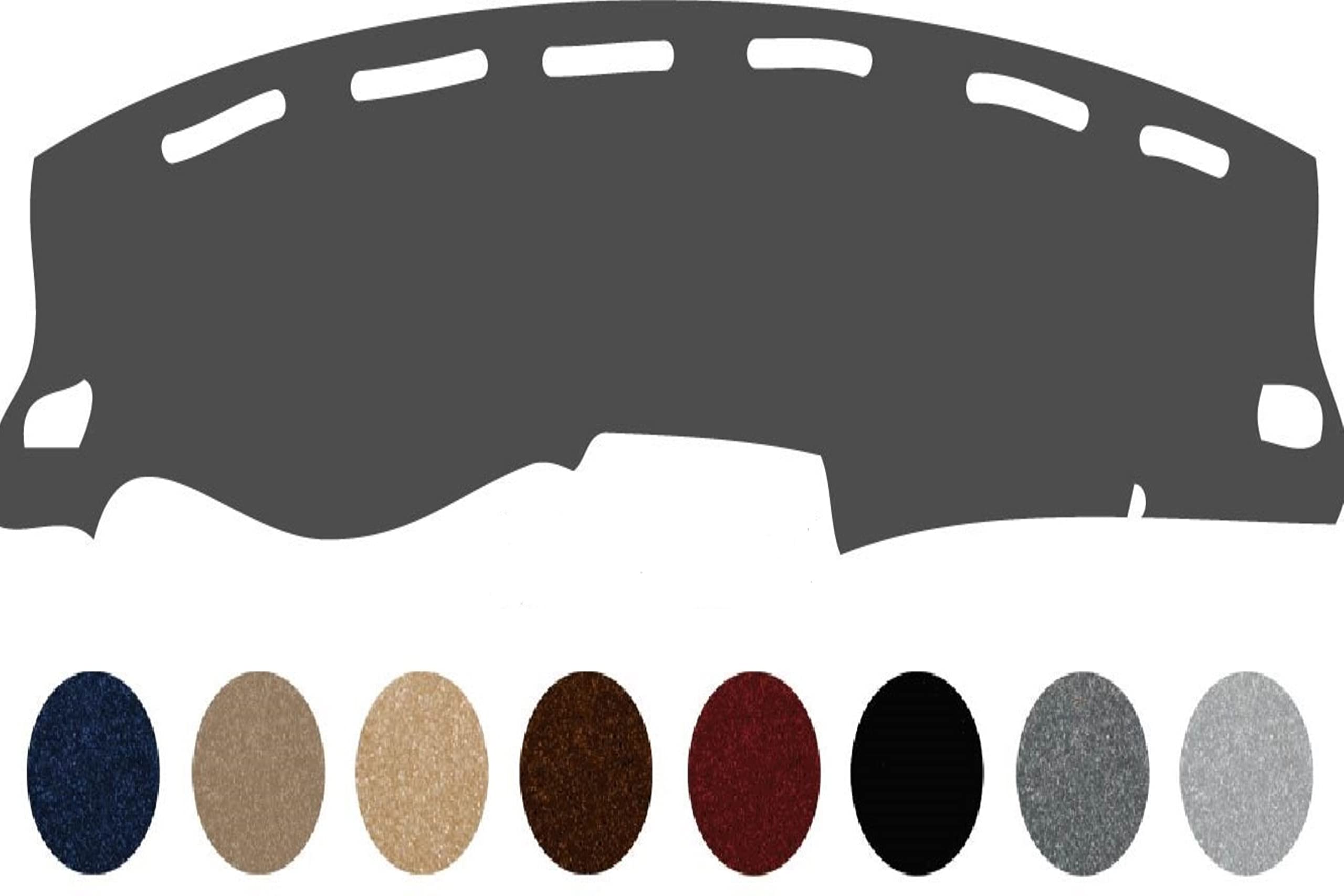 Premium Carpet Dash Cover Mat for Dodge Charger 2011-2022 - Anti-Slip, UV Protection, Custom Fit (Charcoal) | Perfect for Sun Protection & Interior Decoration