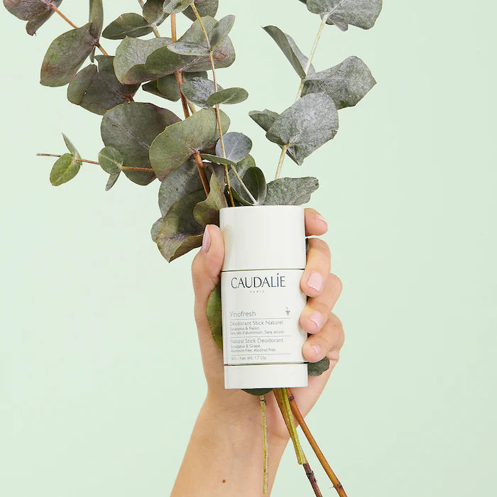 Vinafresh Natural Aluminum Free Deodorant by Caudalie - Fresh & Gentle Protection for Sensitive Skin - Perfect for Daily Use, Gym & Outdoor Activities